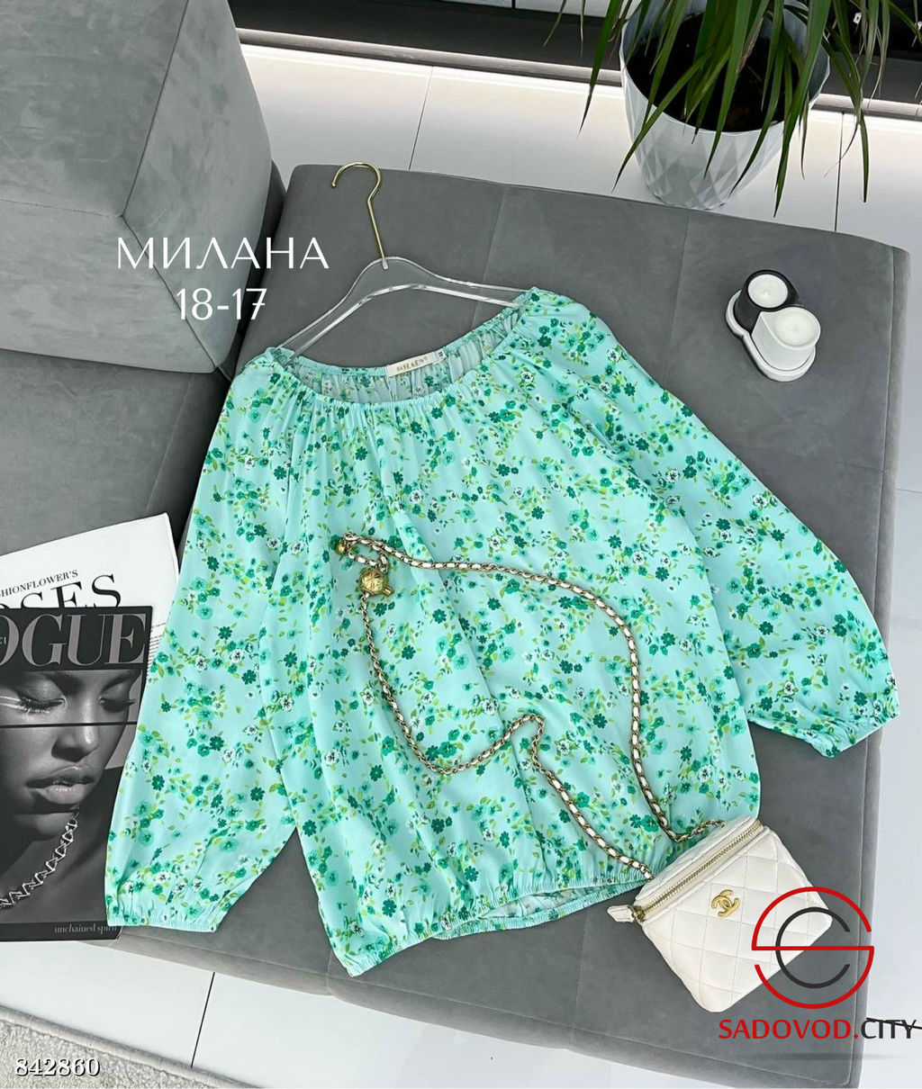 Летняя женская кофта с цветами