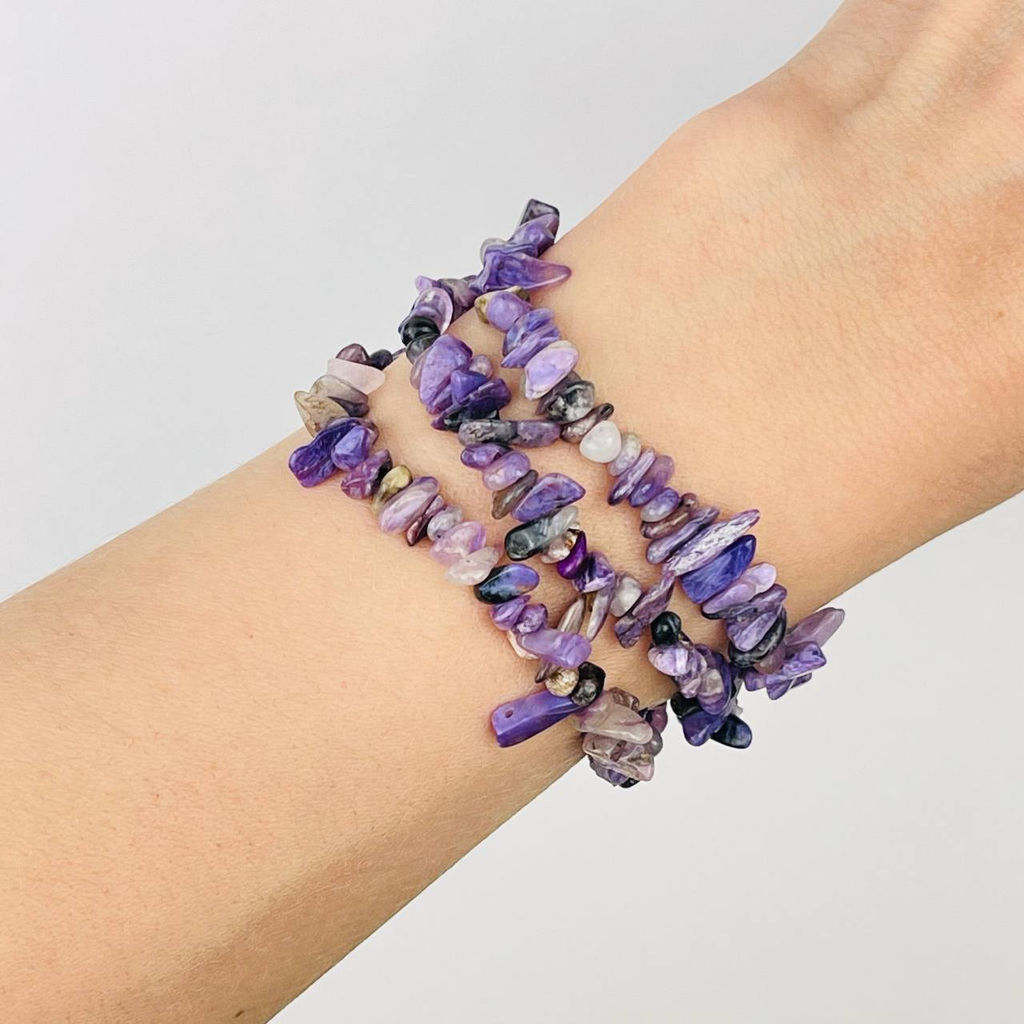 Бусины для украшений из Чароита крошка 80 см