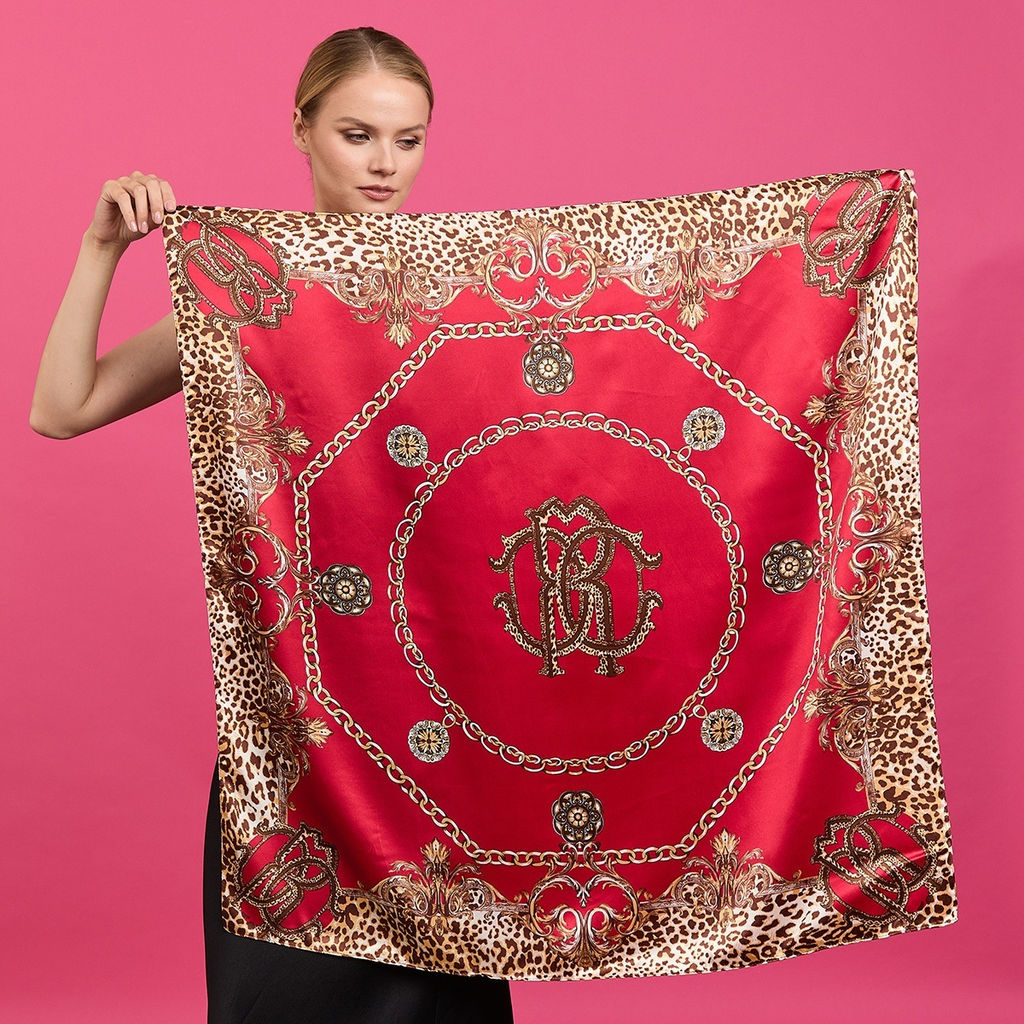 Платок Леопард 90х90 см - Мастерская ПОКРОВ фото 2