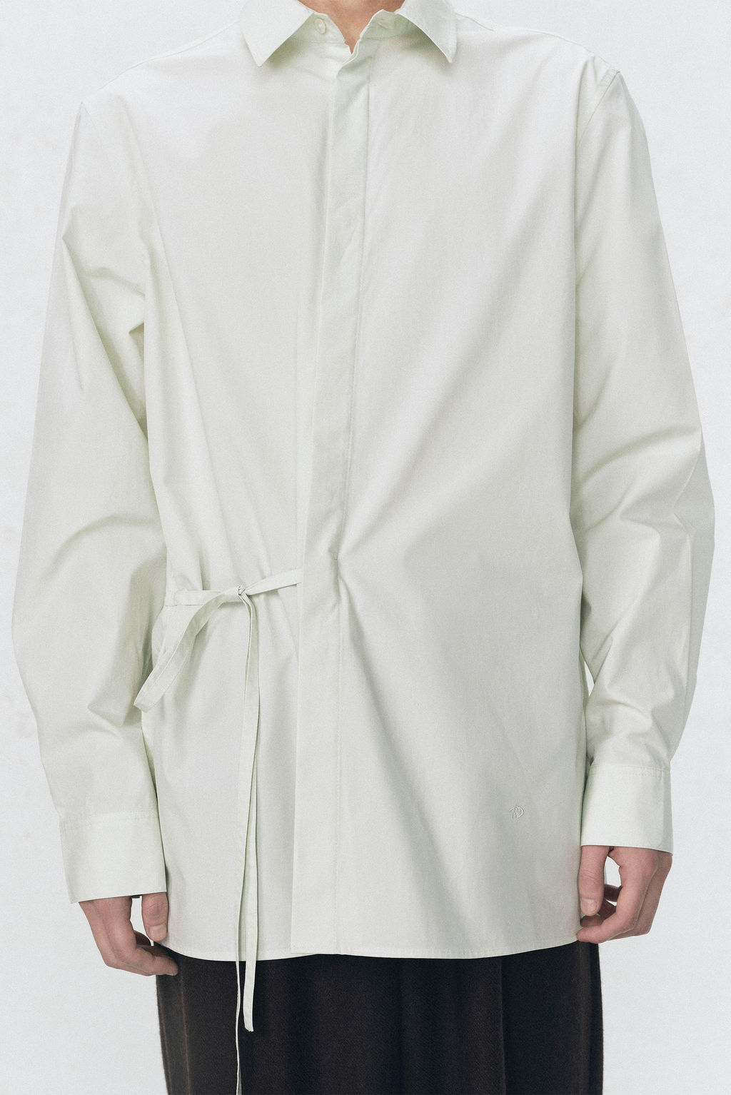 CAMISA POPEL?N LAZO SOSHIOTSUKI X ZARA / Verde claro фото 2