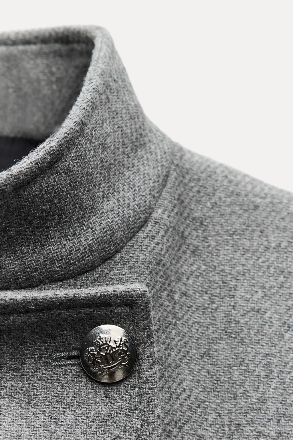 WOOL DOUBLE-BREASTED COAT - Zara фото 8