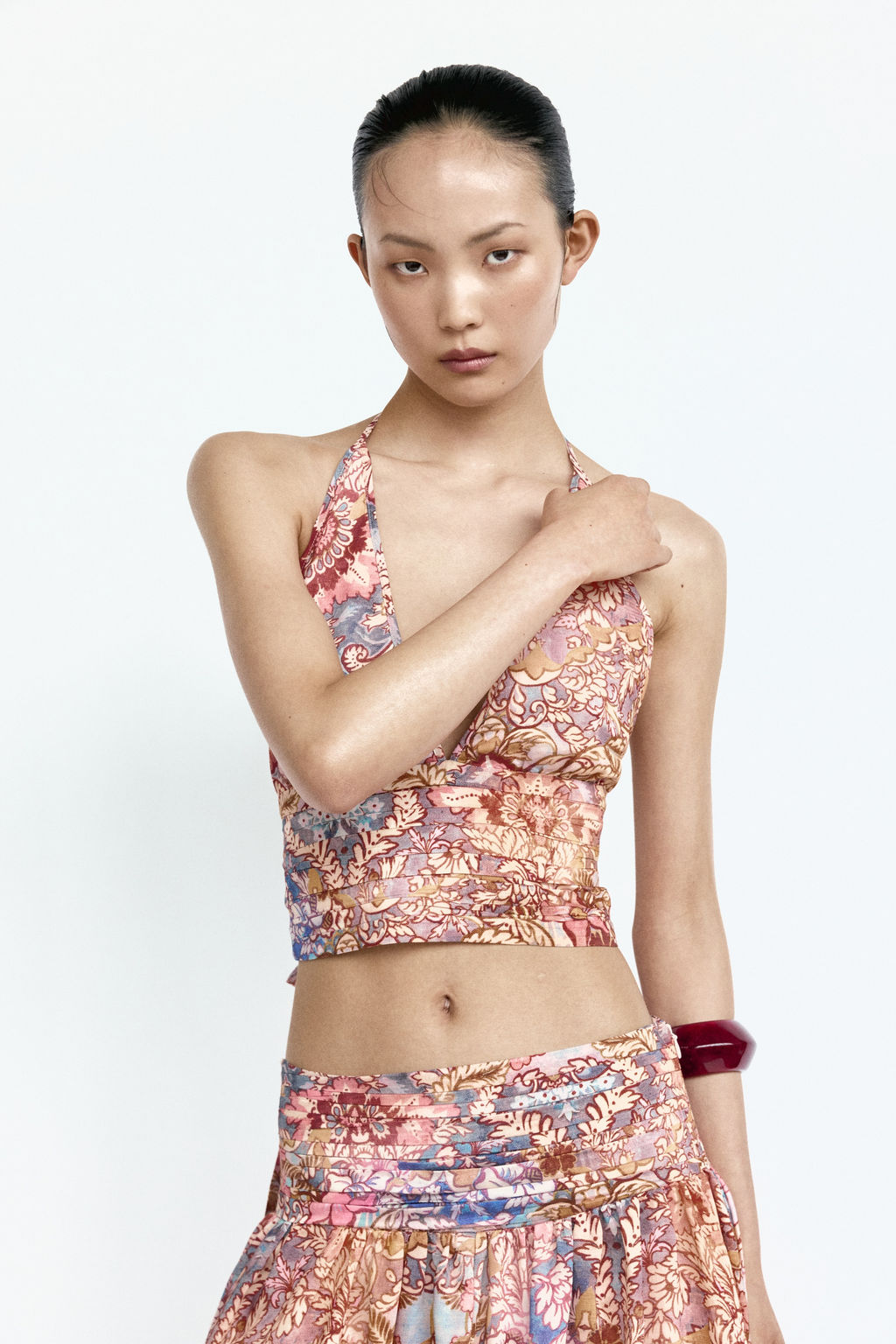 Top halter con cintura fruncida - H&m фото 6