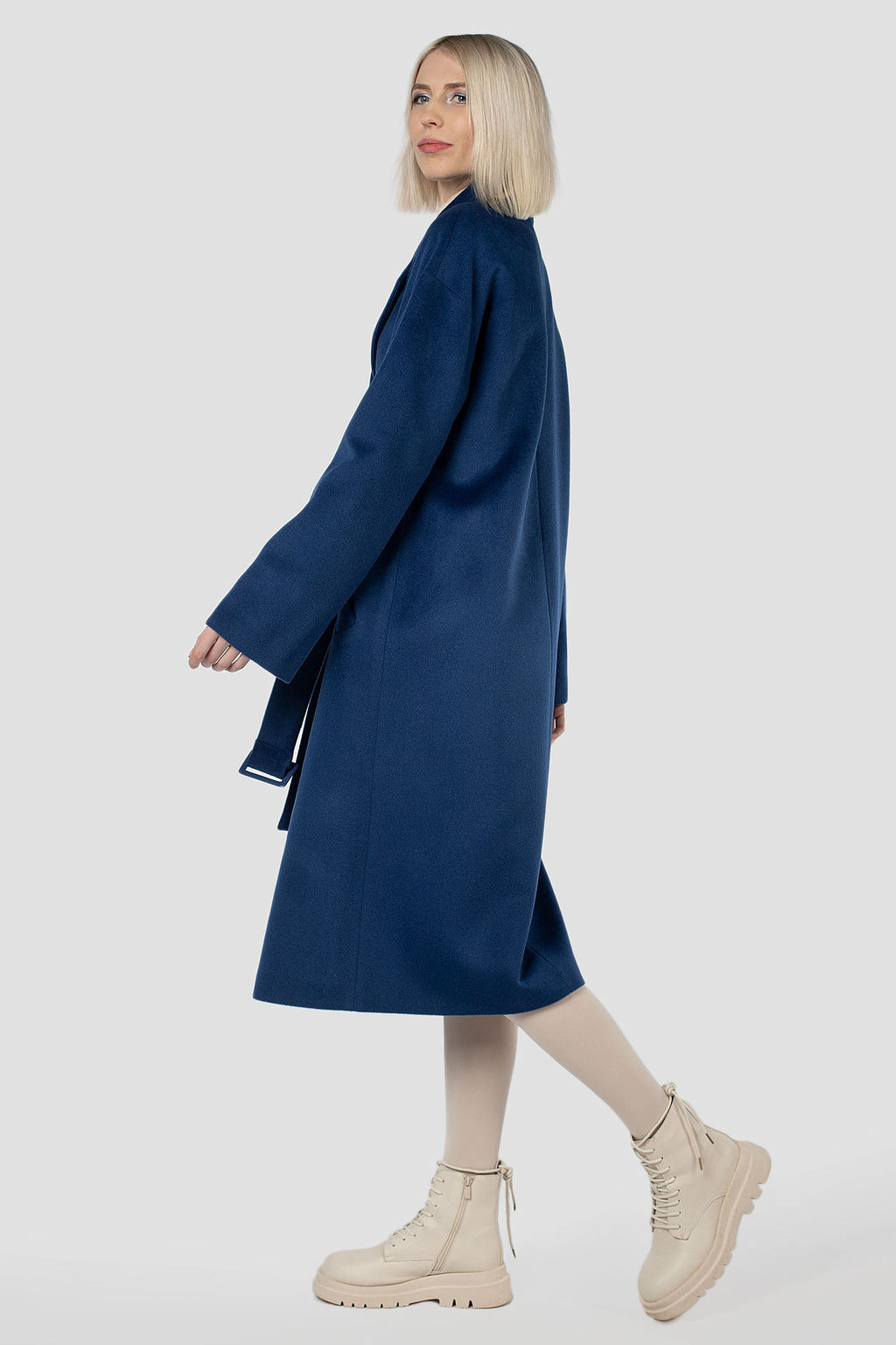 Пальто женское демисезонное (пояс) - El podio фото 4