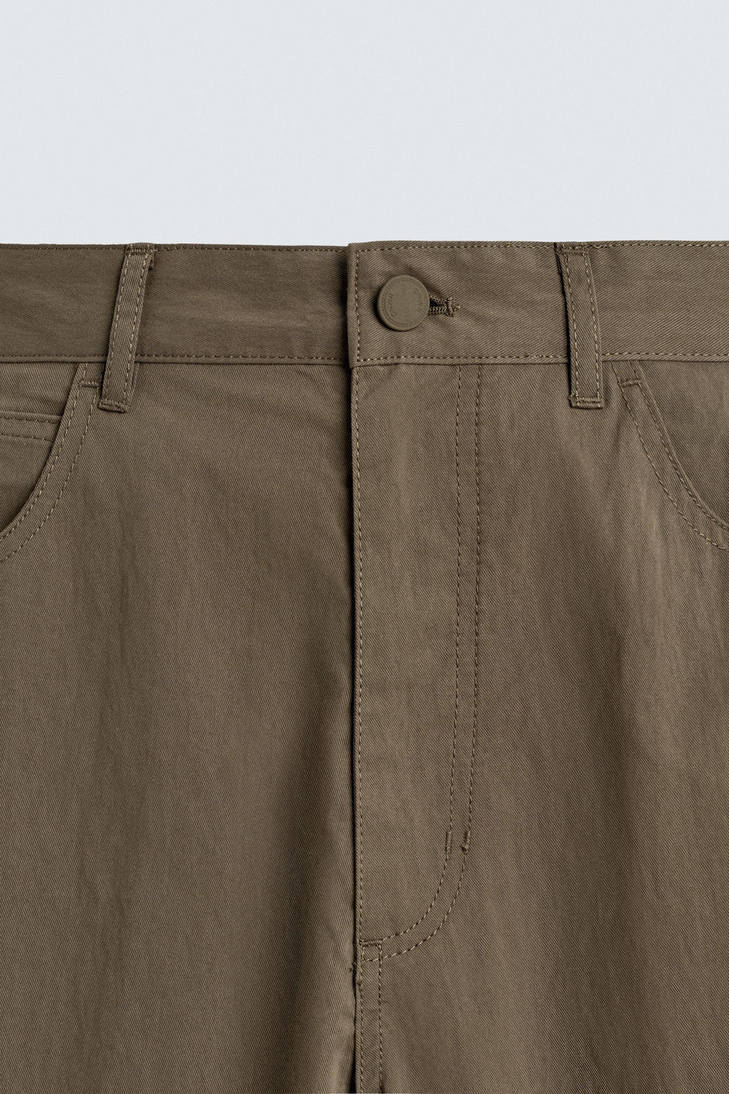 PANTAL?N CURVED FIT / Khaki - Zara фото 9