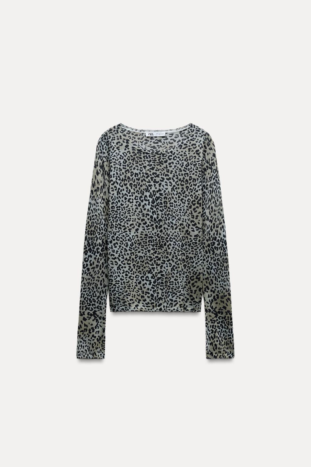 ANIMAL PRINT KNIT TOP - Zara фото 3