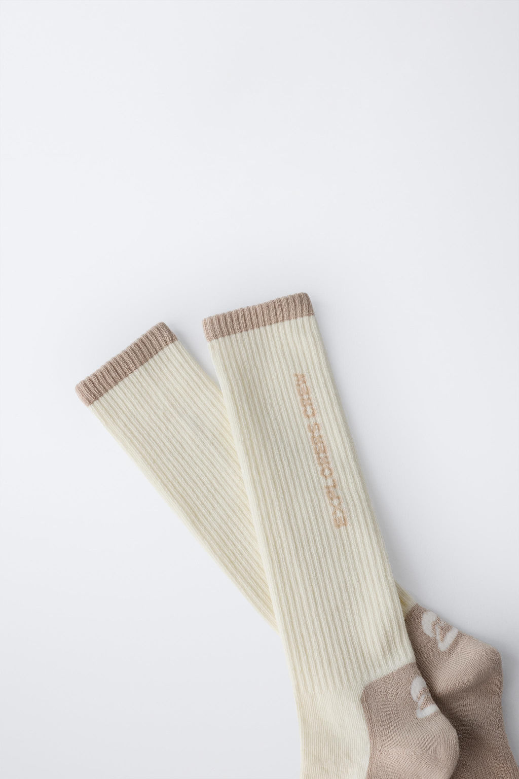 LONG THERMAL SOCKS WITH TEXT - Zara фото 3