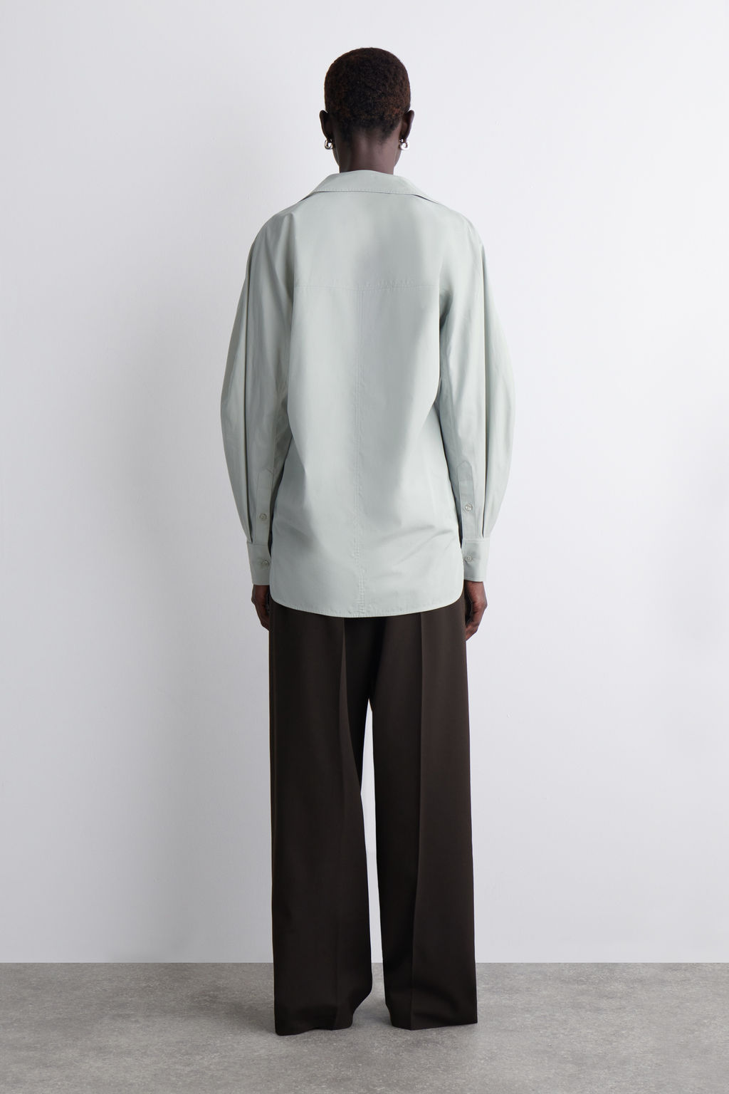 CAMISA REDONDEADA DE ALGOD?N PIMA - H&m фото 7