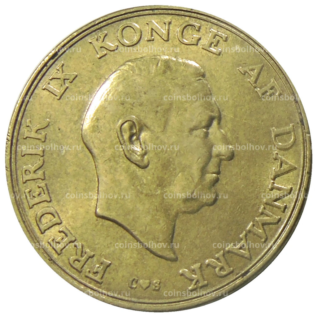 Монета 1 крона 1957 года Дания