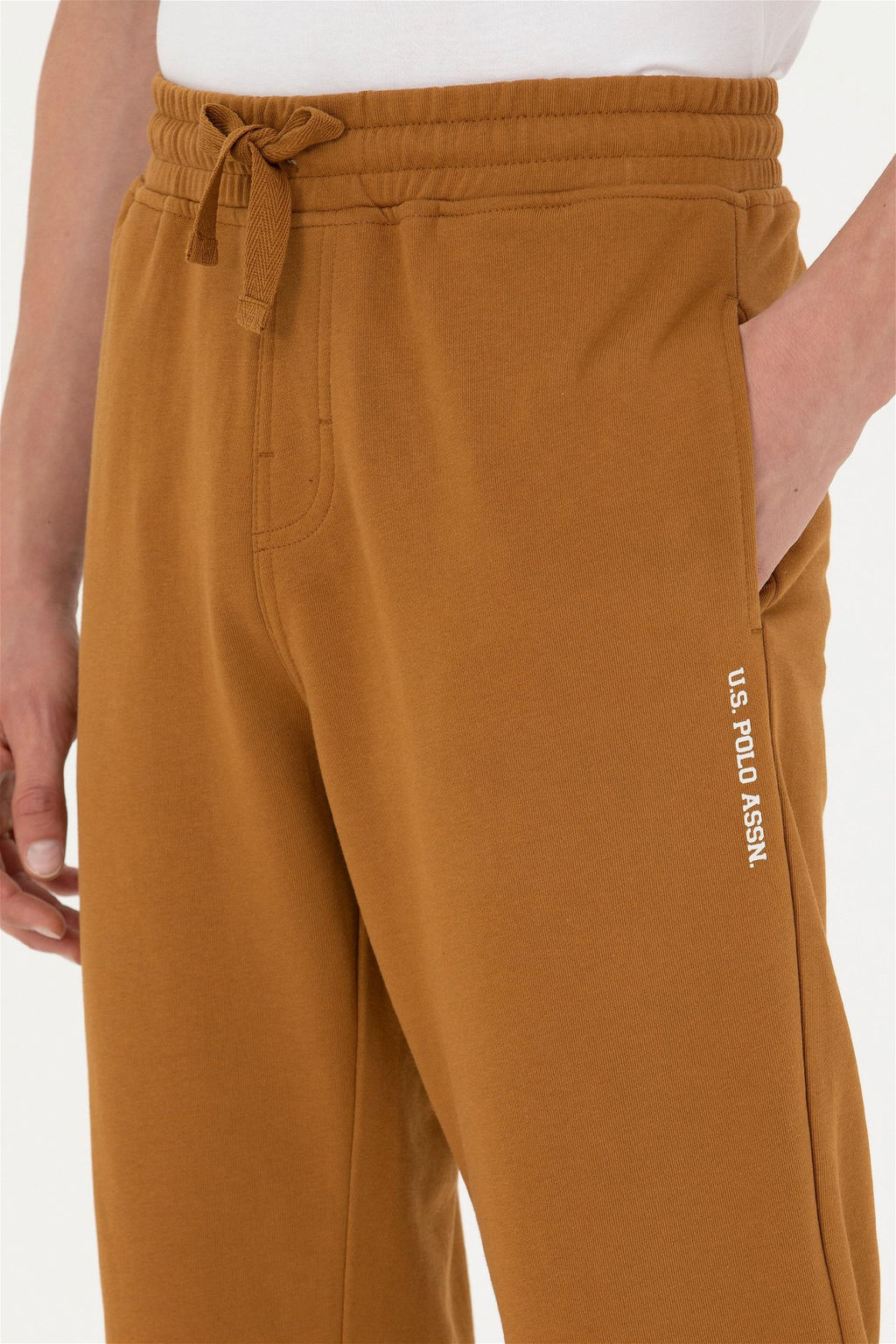 Мужские спортивные штаны кокосового цвета - U.s. polo assn фото 11