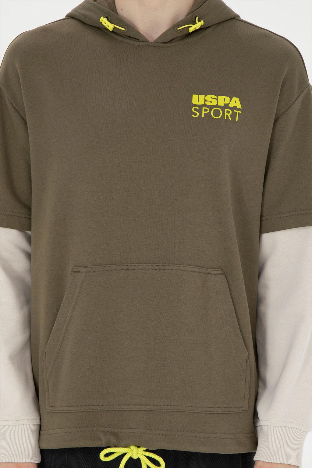 U. S. Polo Assn / Мужской свитшот цвета хаки - U.s. polo assn фото 6