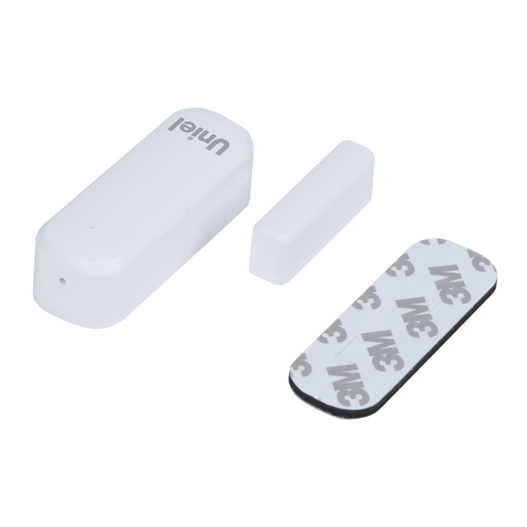 USN-A510 OS/WF WHITE Умный датчик открытия дверей и окон Wi-Fi, на батарейках AAA*2 (н/к). PUSH оповещение. Накладной. Белый. Голосовое управление+приложение UnielSmart. TM Uniel