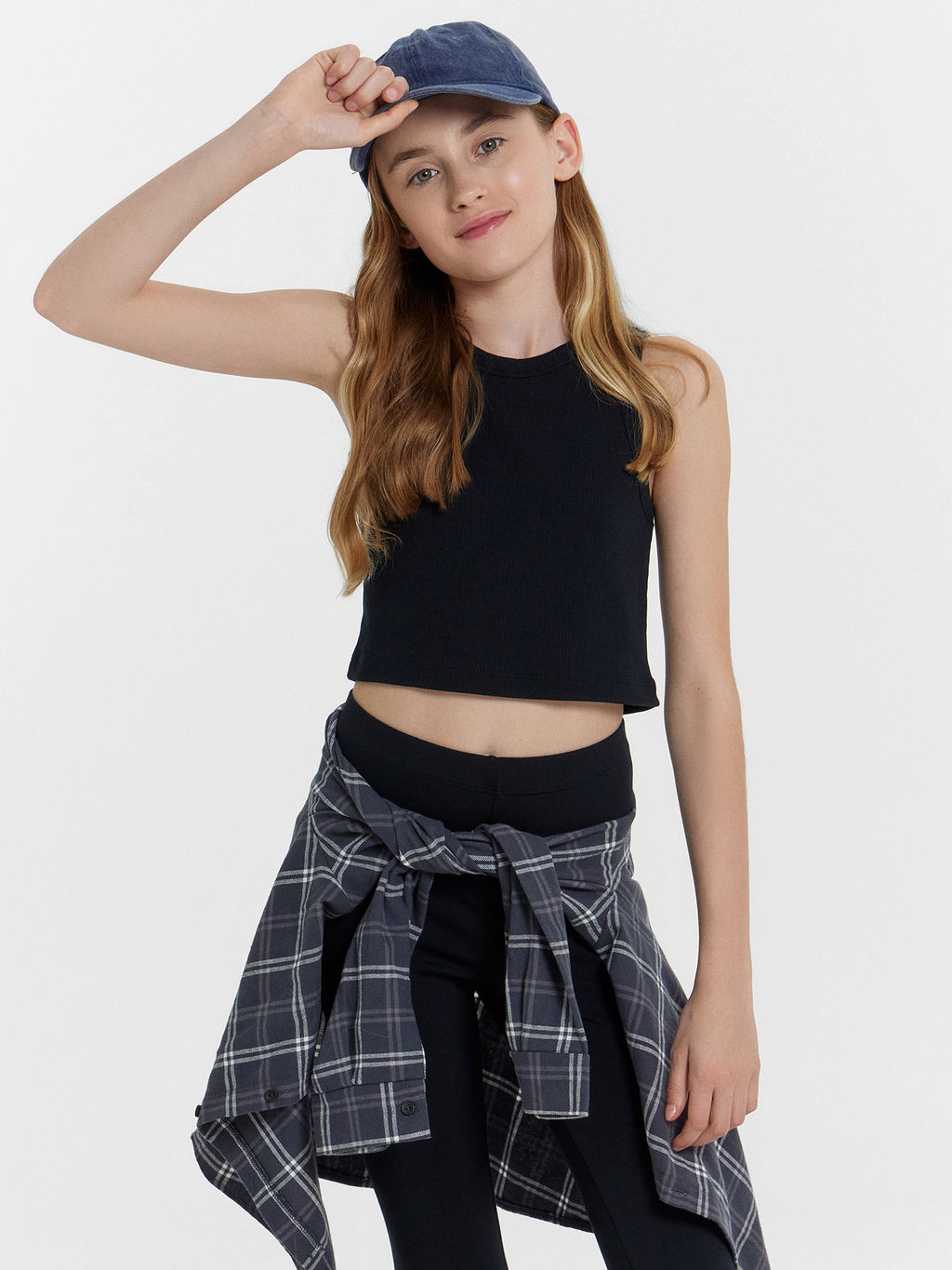Топ для девочек в черном цвете