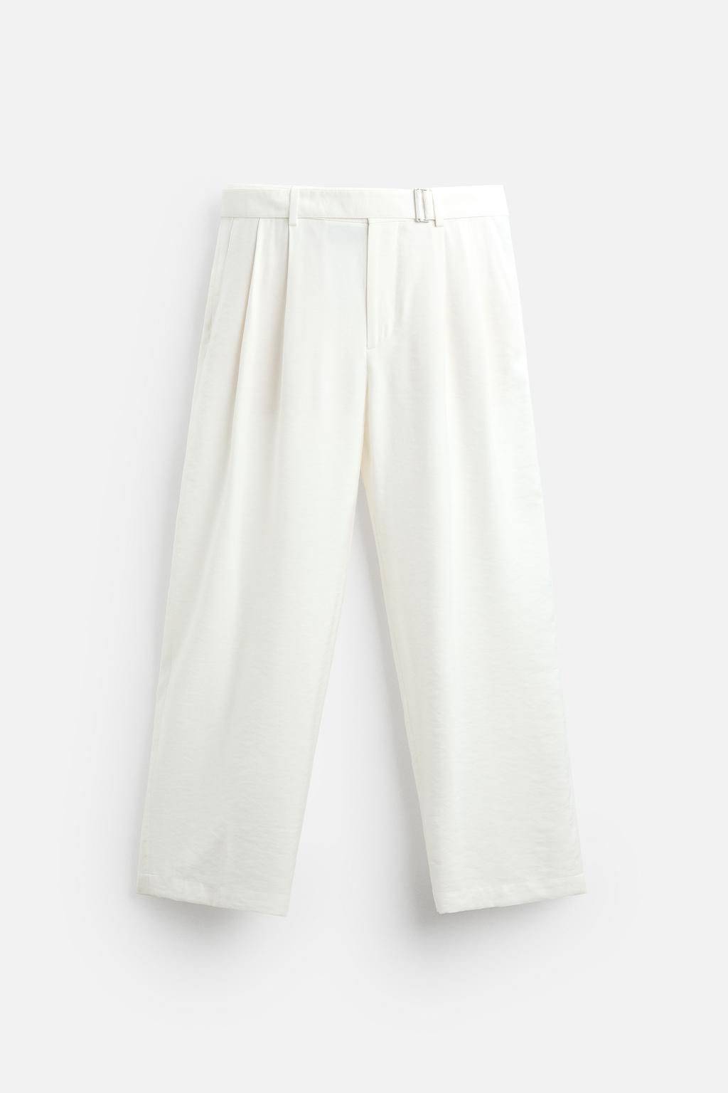 PLEATED TROUSERS WITH BELT - Zara фото 25