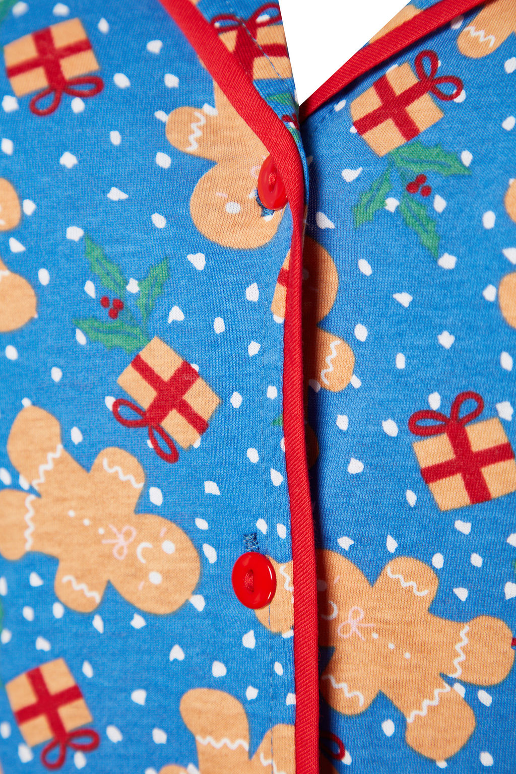 Trendyolmilla Mavi %100 Pamuklu Y?lbas? Temal? Orme Pijama Tak?m? THMAW22PT1204  фото 13