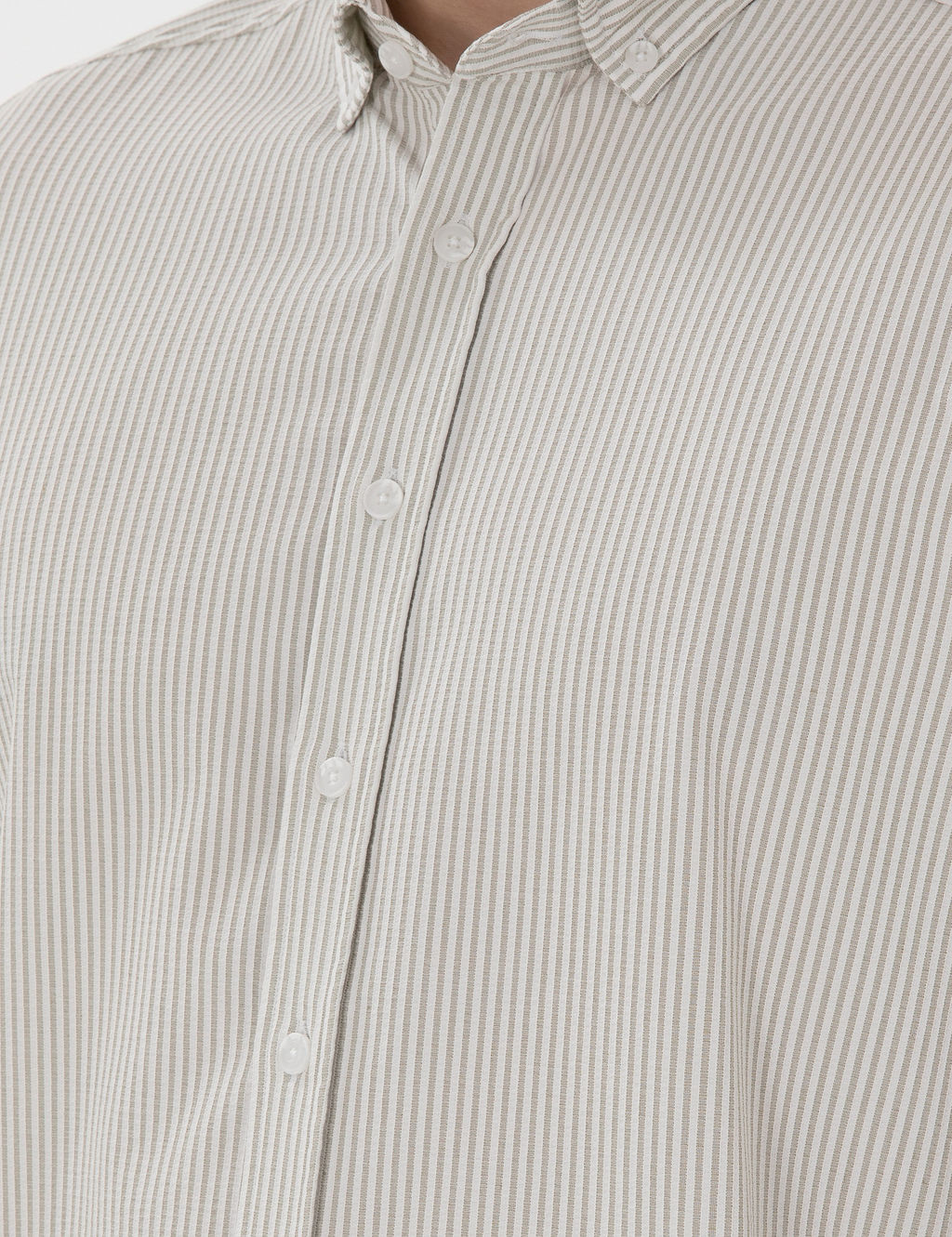 _a_la Slim Fit _izgili Uzun Kollu G_mlek