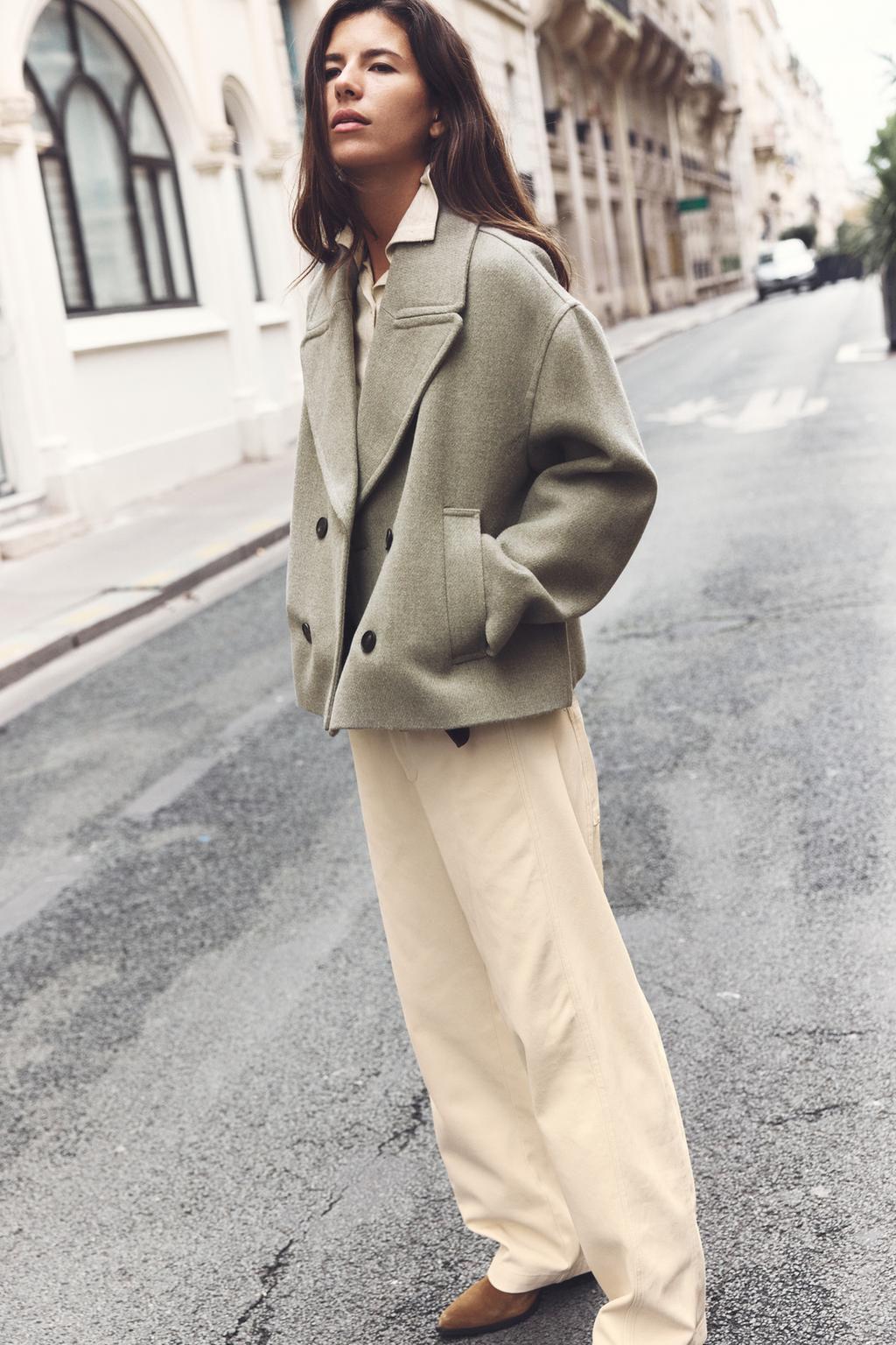 SHORT DOUBLE-BREASTED COAT - Zara фото 4