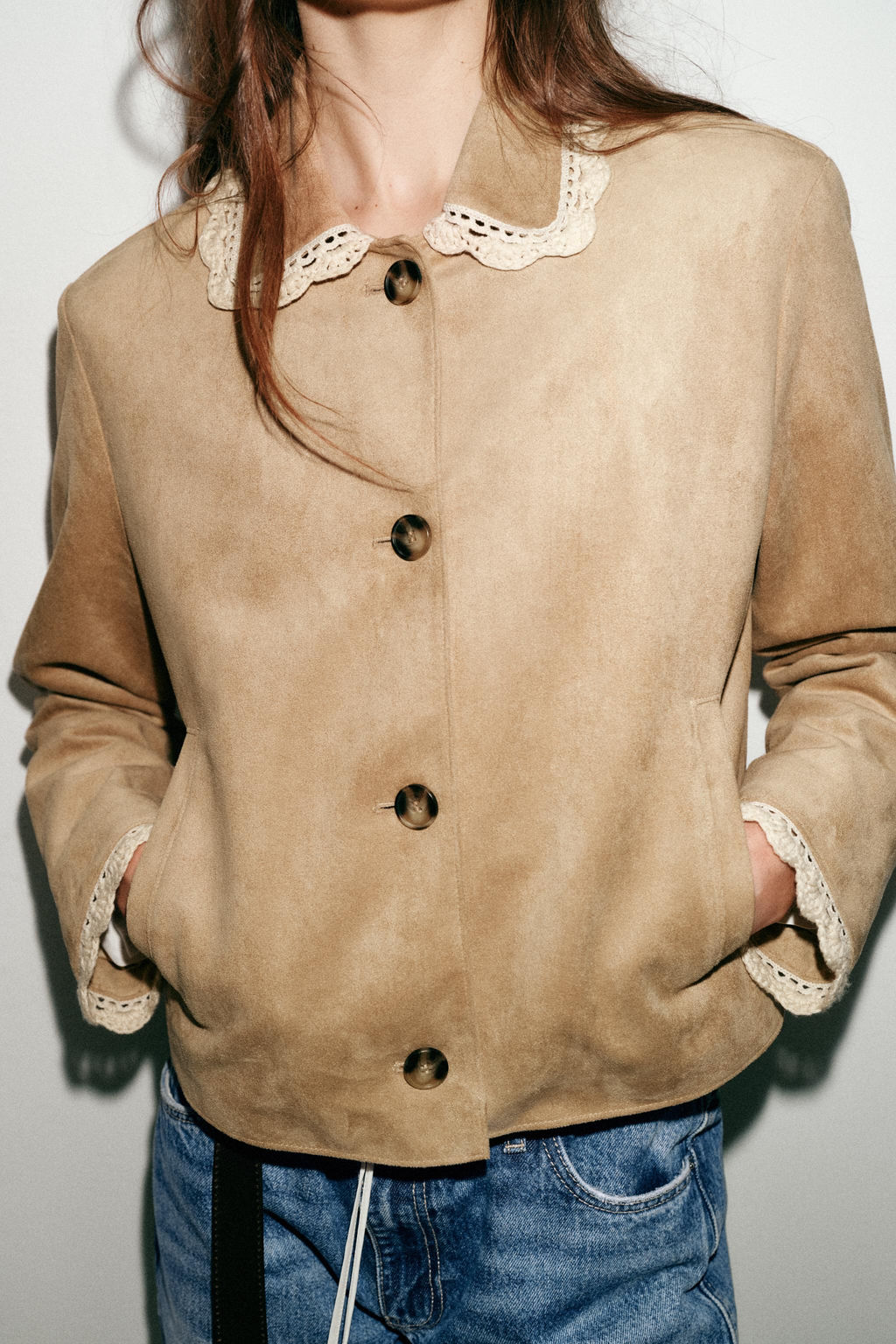 FAUX SUEDE JACKET - Zara фото 15
