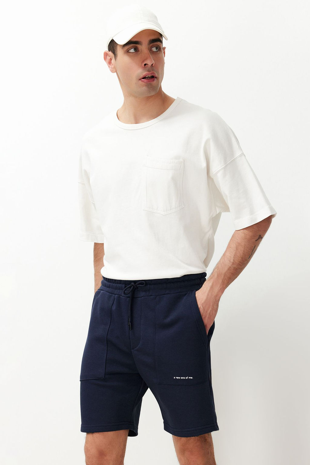 Regular/Normal Kesim Yaz? Bask?l? Sort&Bermuda TMNSS24SR00056