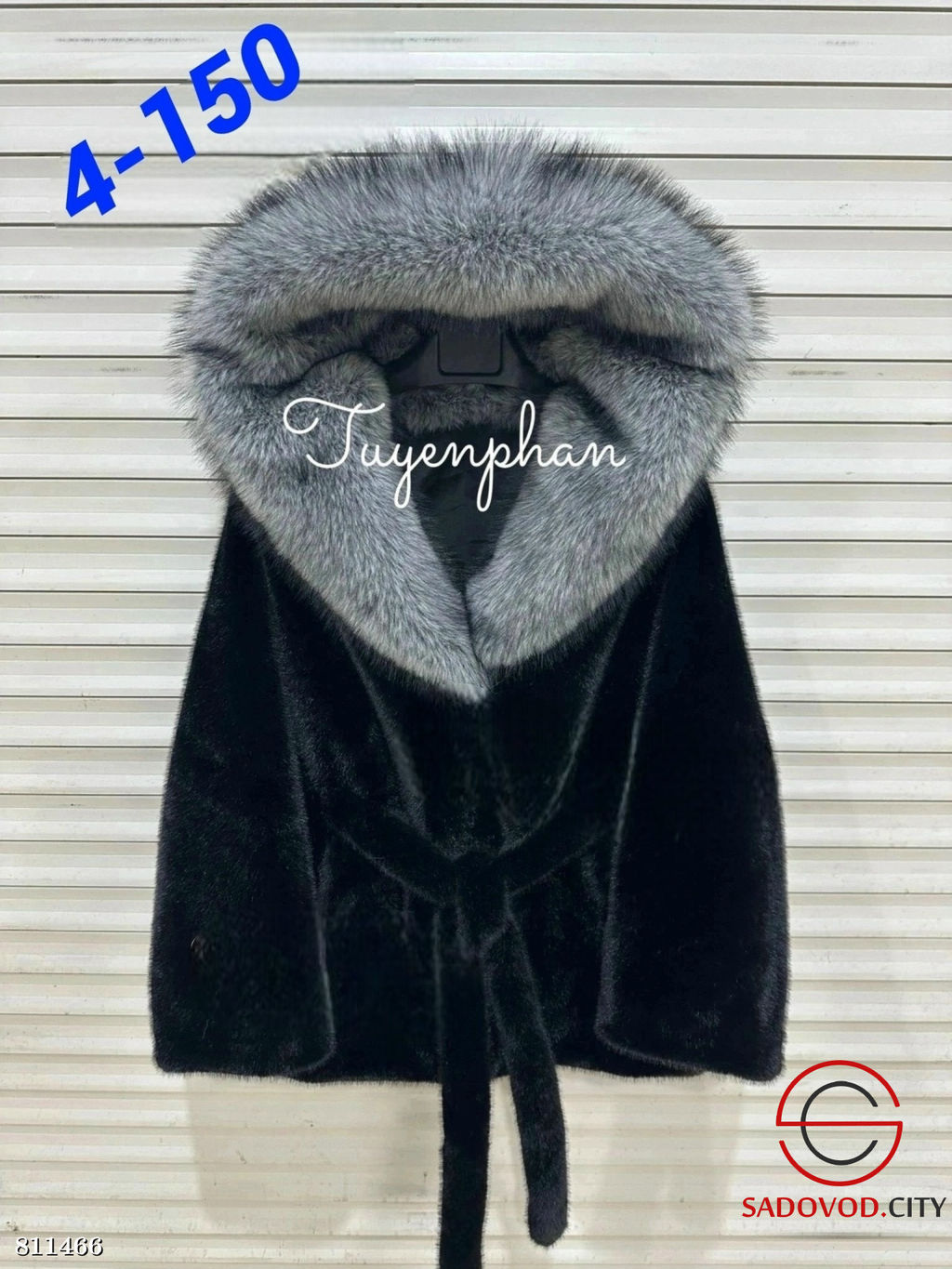 Шуба женская с капюшоном
