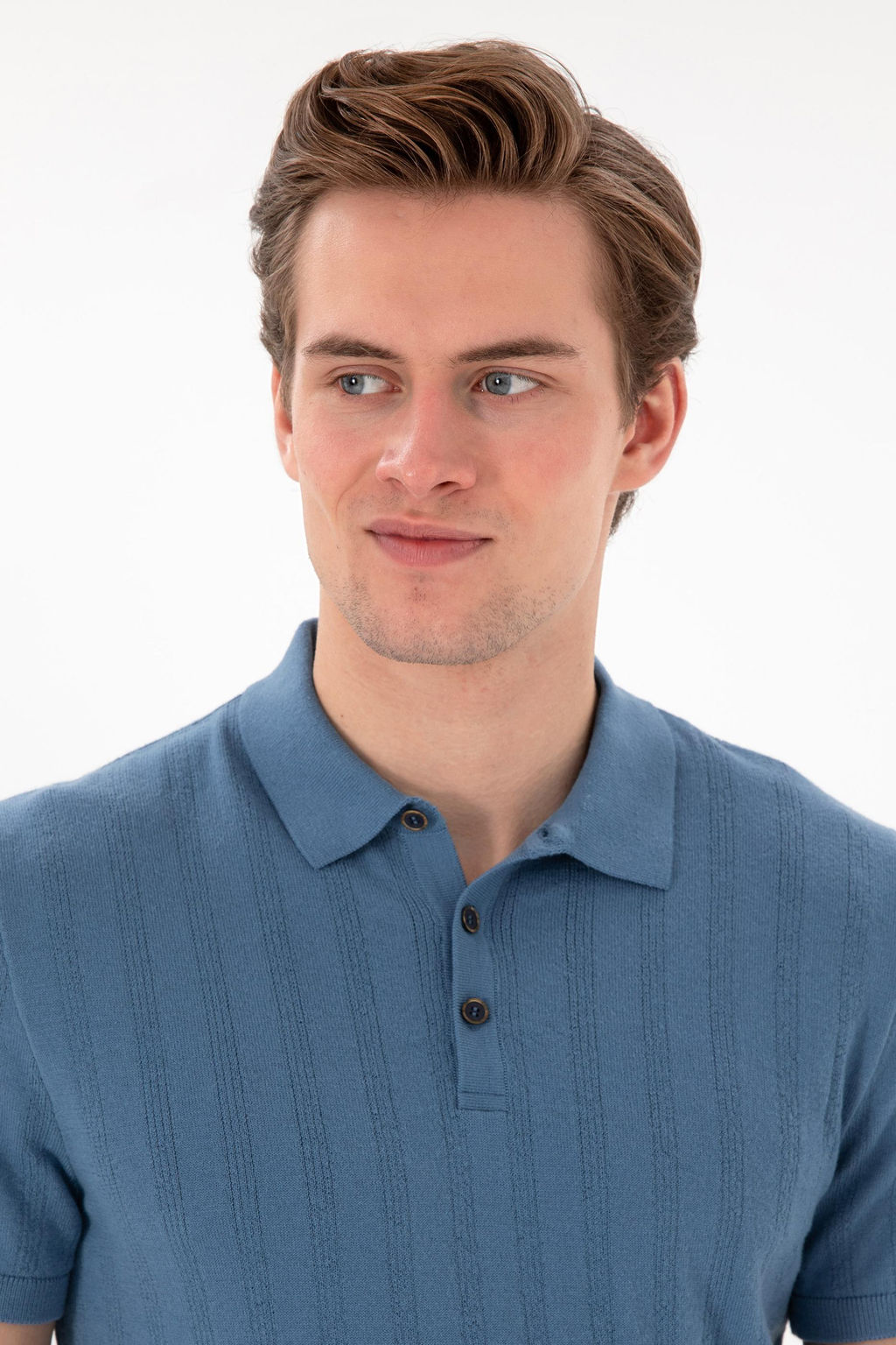 Erkek Slim Fit Polo Yaka Koyu Mavi Triko Ti__rt Sepette S_rpriz _ndirim - U.s. polo assn фото 2