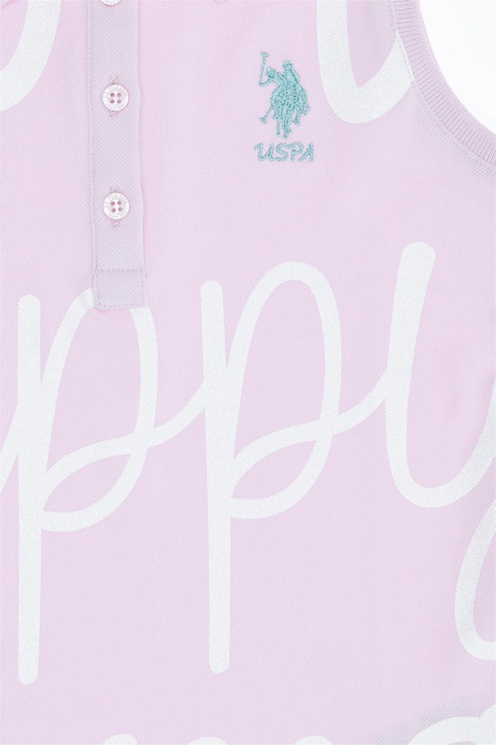 Футболка с воротником поло Magnolia для девочек - U.s. polo assn фото 6