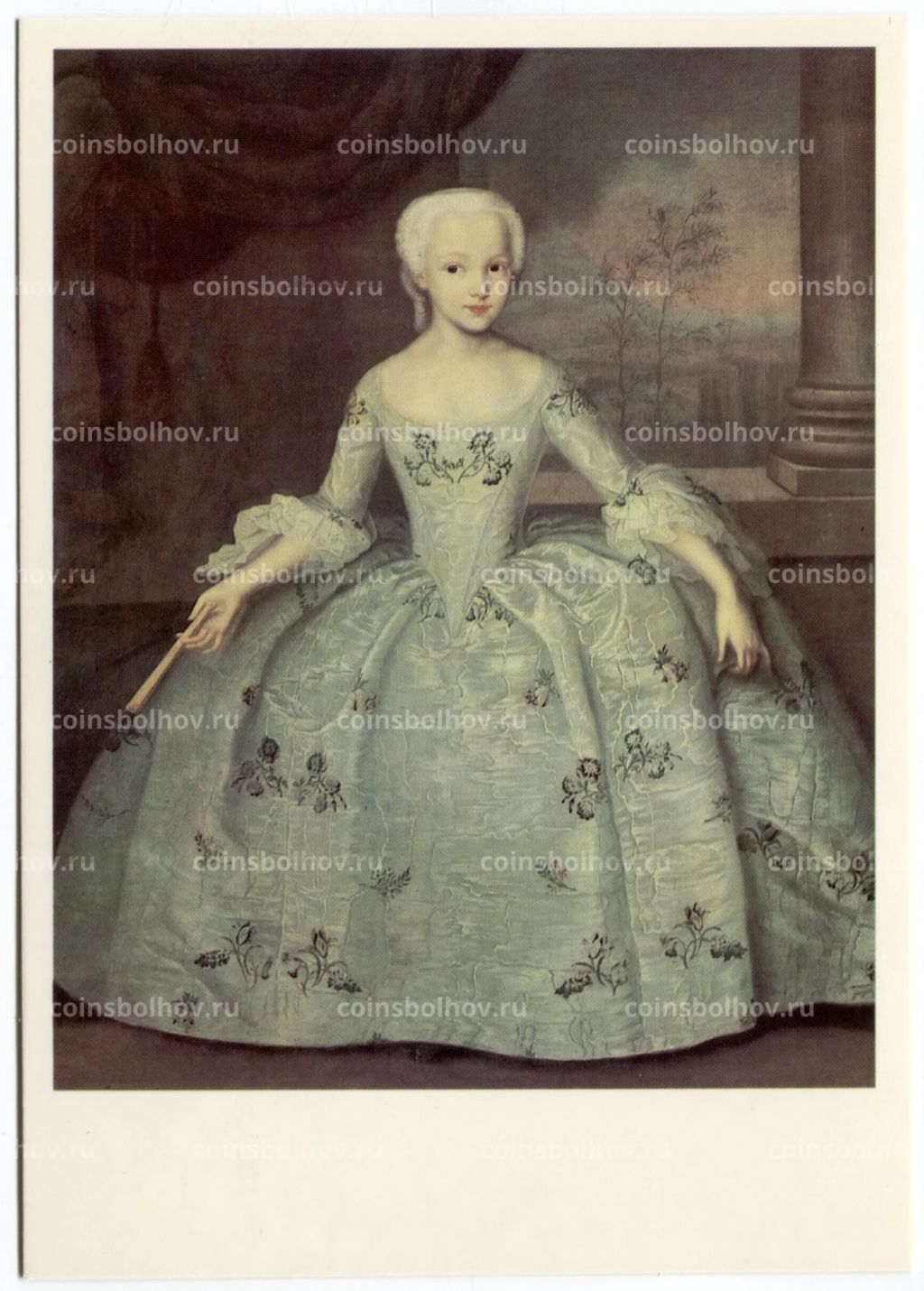 Открытка живопись И.Я. Вишняков Портрет Сарры-Элеоноры Фермор
