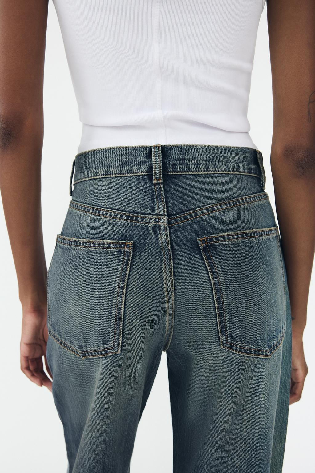 TRF WIDE-LEG HIGH-WAIST JEANS - Zara фото 6