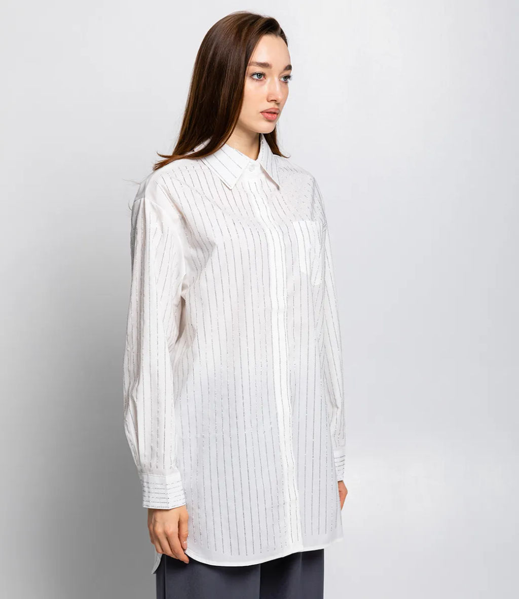 Рубашка #КТ2809, белый