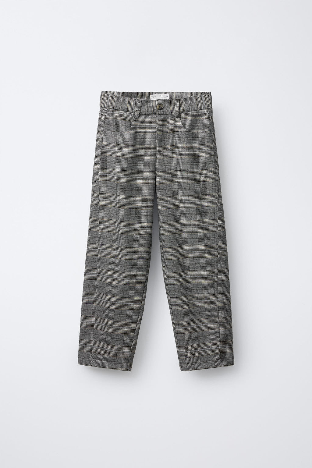 WARM CHECK BARREL TROUSERS