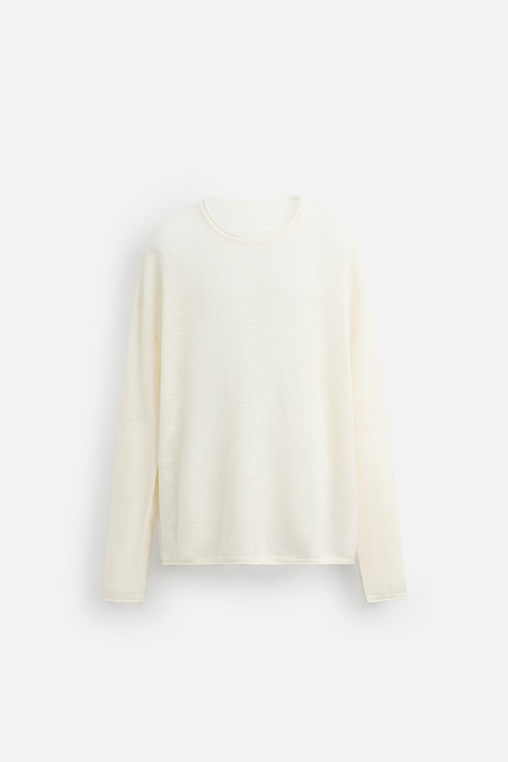 RELAXED FIT TEXTURED SWEATER - Zara фото 15