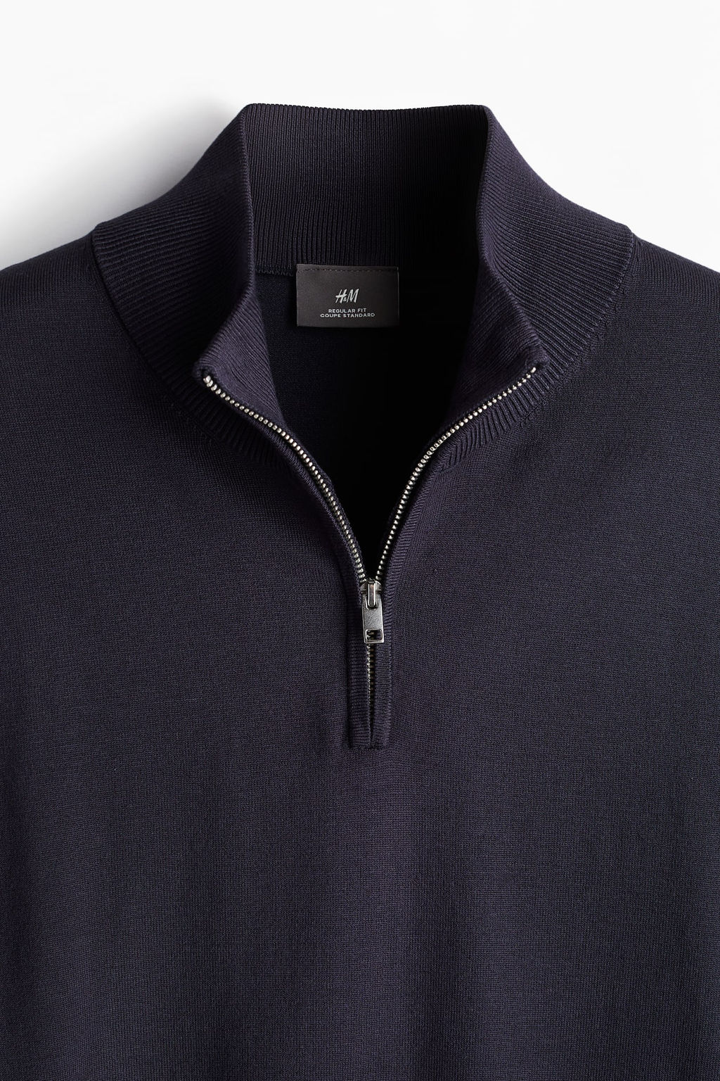 Jersey de punto fino con media cremallera Slim Fit - H&m фото 7