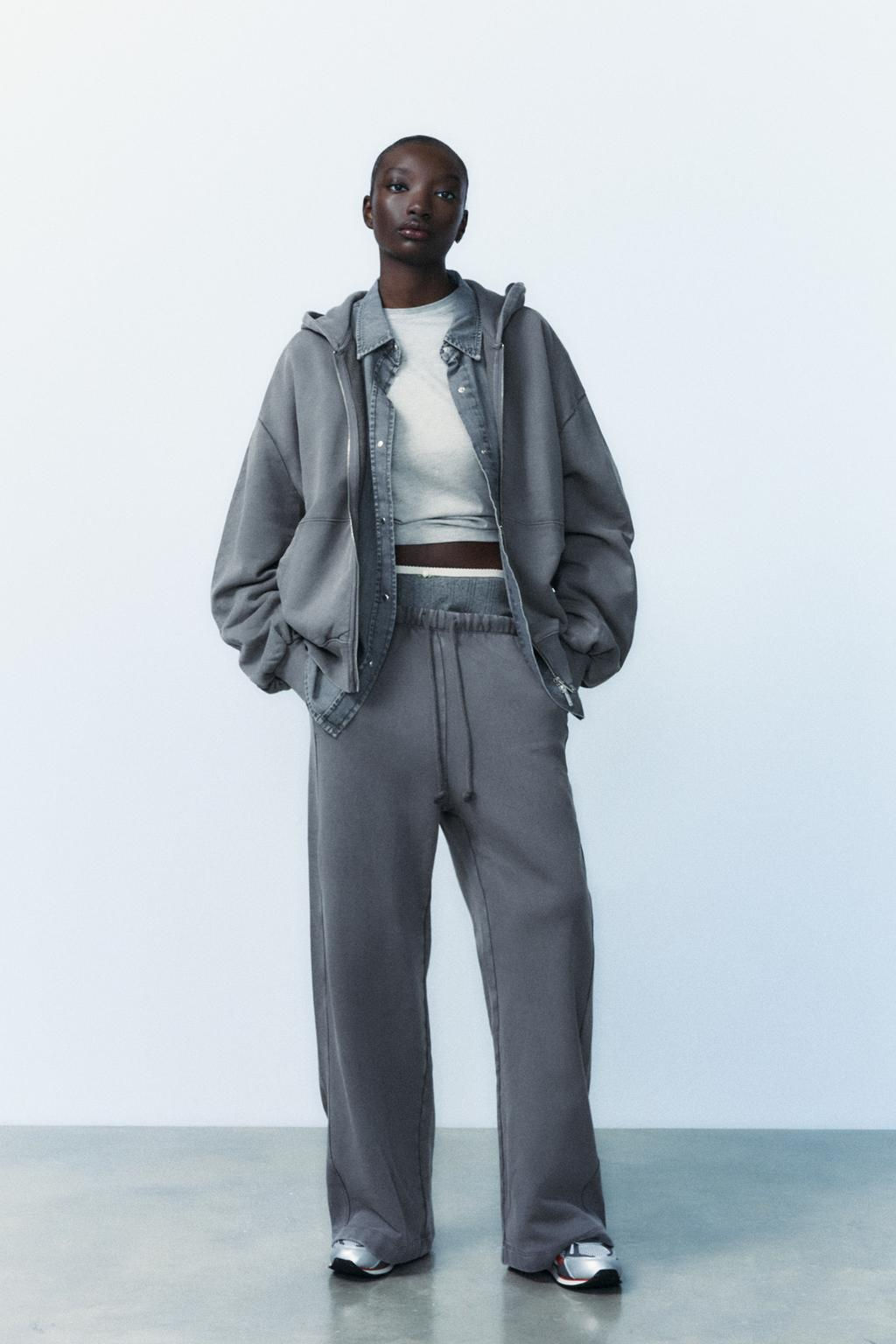 STRAIGHT-LEG PLUSH TROUSERS - Zara фото 19