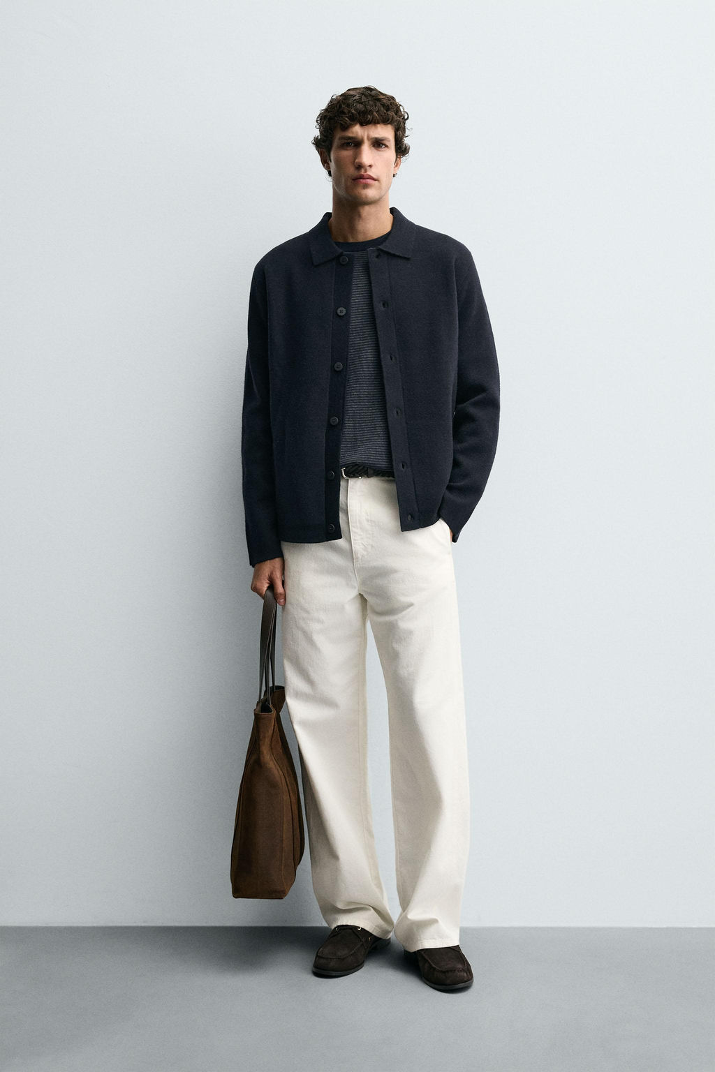 TEXTURED CARDIGAN WITH POCKETS