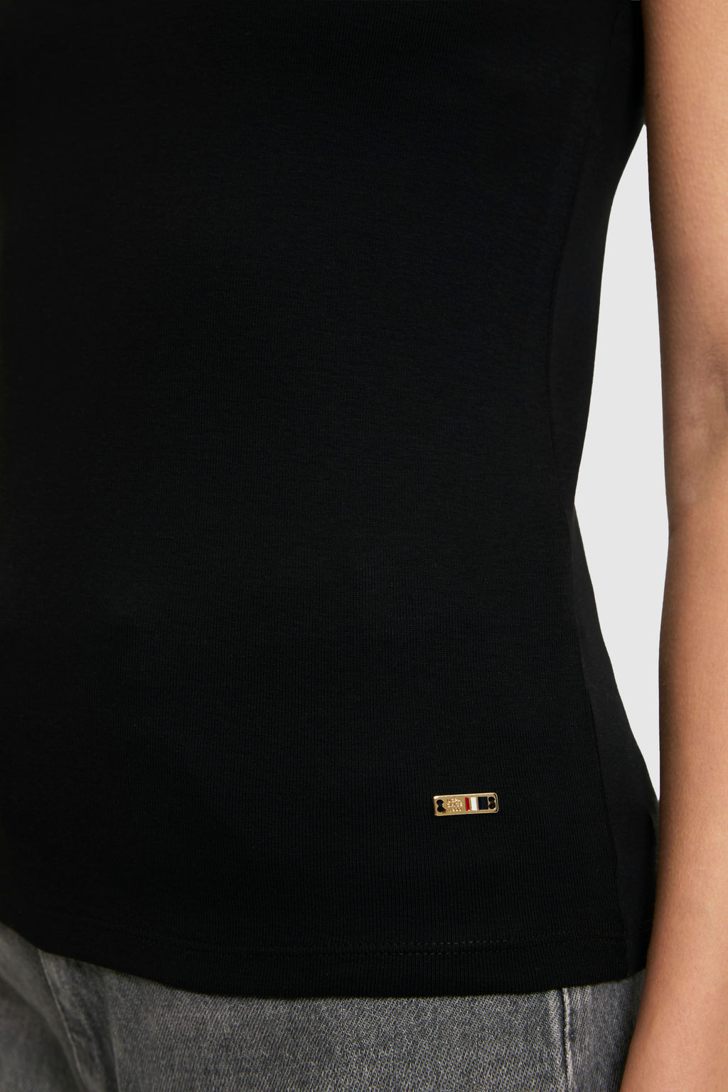 Kad_n Siyah Bisiklet Yaka Basic Ti__rt - U.s. polo assn фото 6