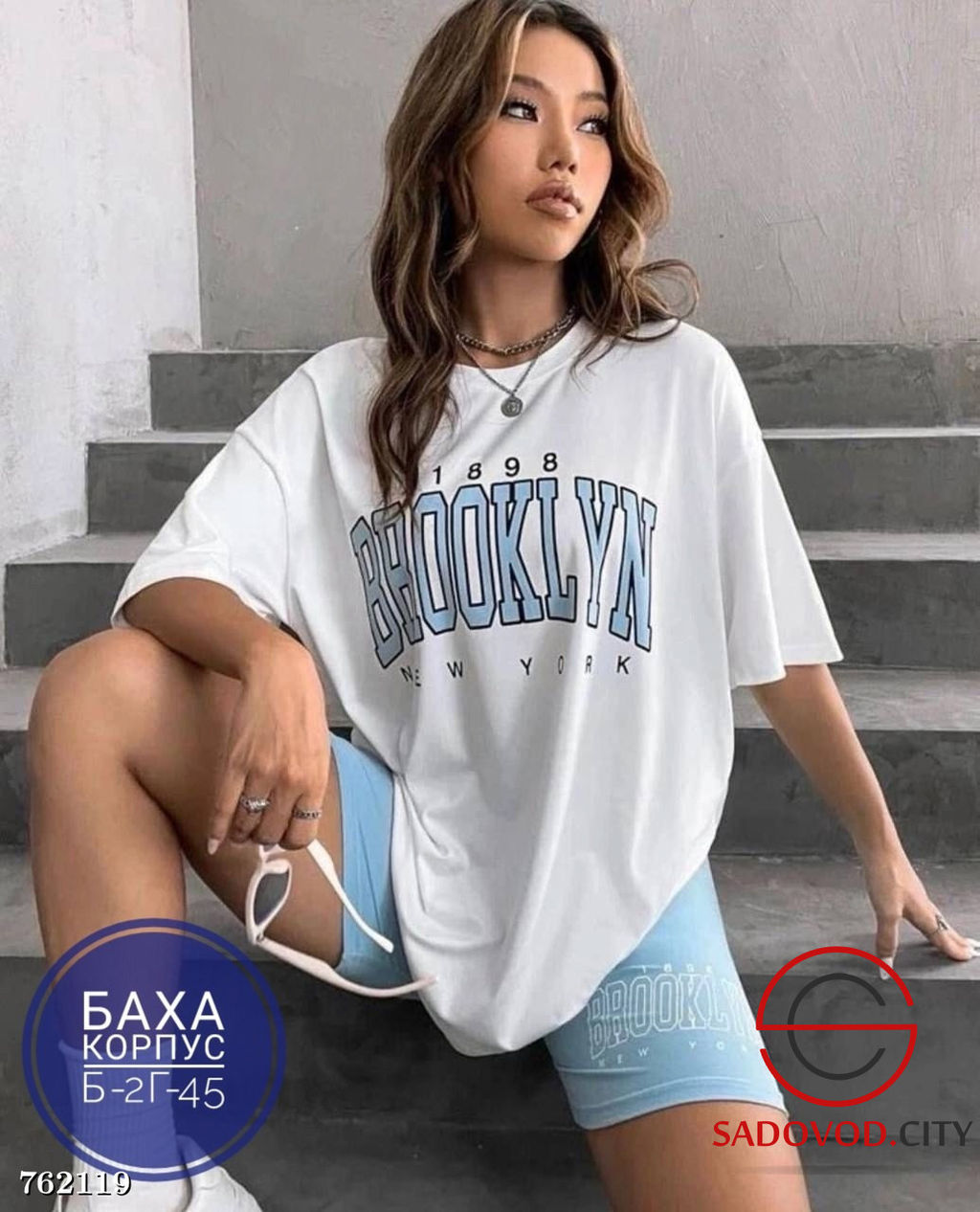 Женский костюм двойка футболка шорты - Bruno фото 6
