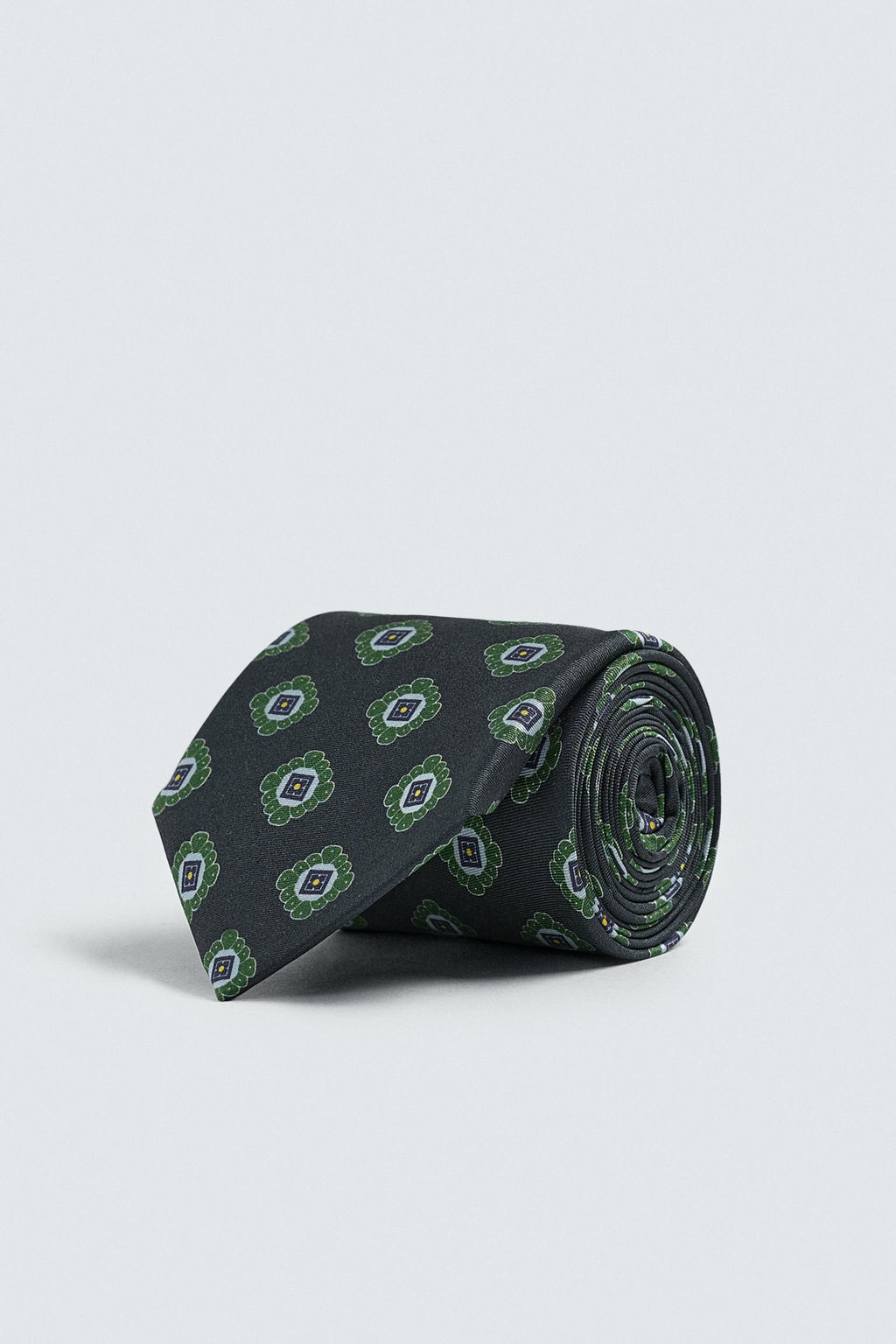 CORBATA JACQUARD GEOM?TRICO 100% SEDA / Marino - Zara фото 2