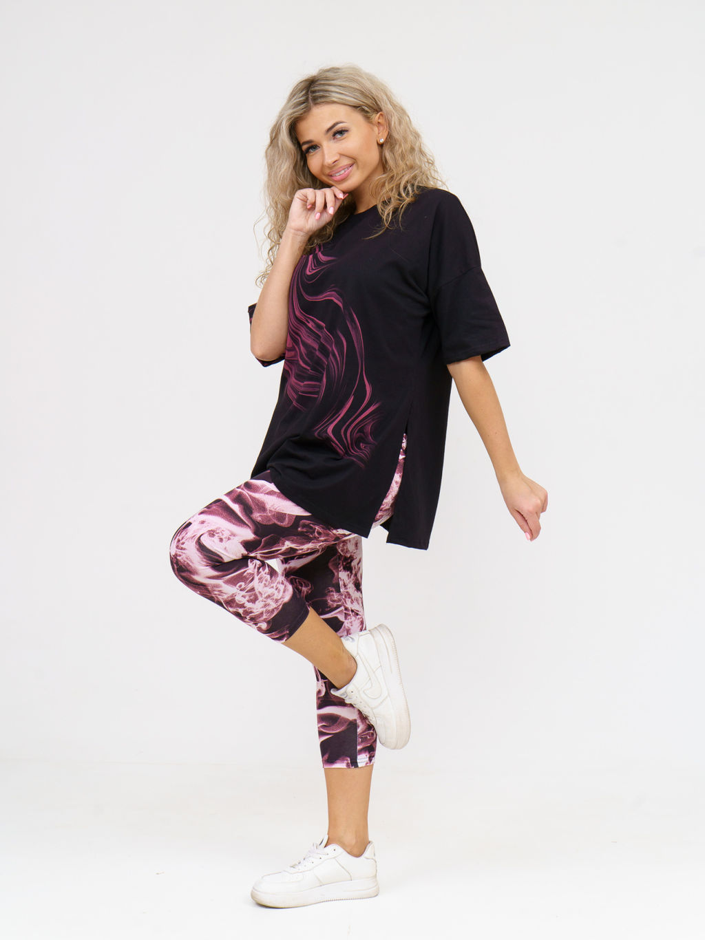 909 Костюм "черный/бордо"