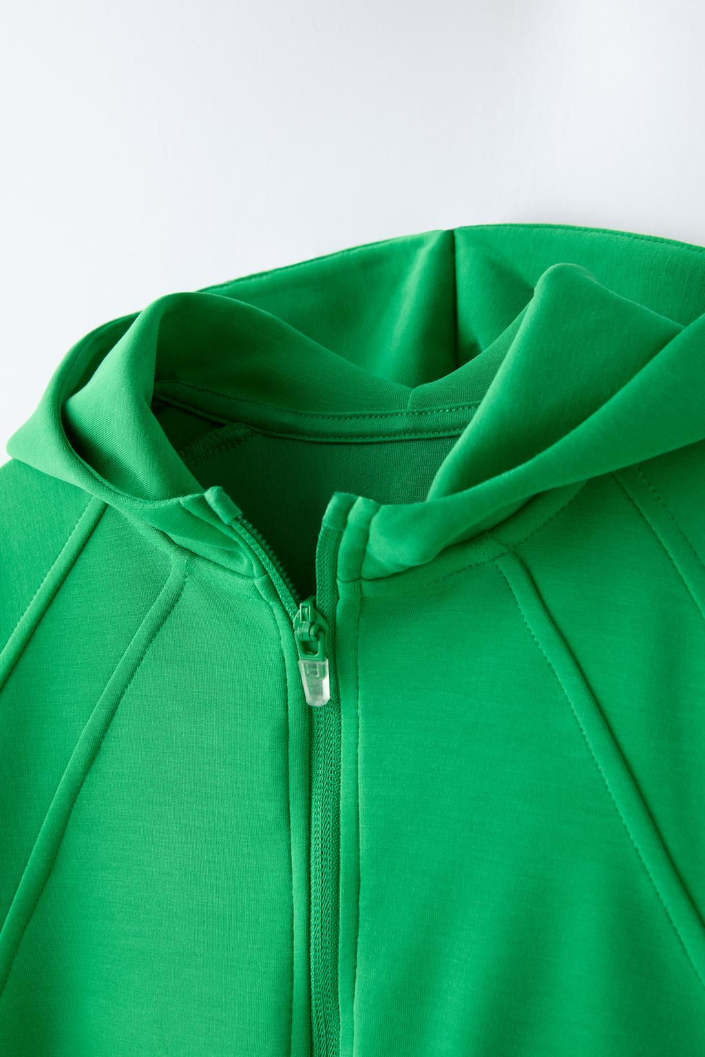 KONTRAST SERITLI KAPUSONLU CEKET - Zara фото 3