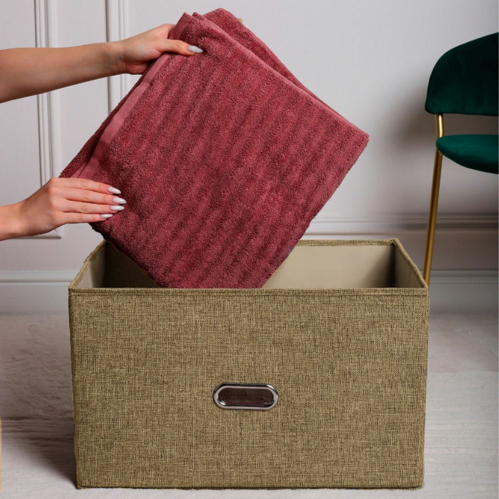 VAL B15-BOX-L Короб стеллажный с крышкой, 44*30*29 см, бежевый, аромасаше в комплекте, BASIC, шт - Valiant фото 5