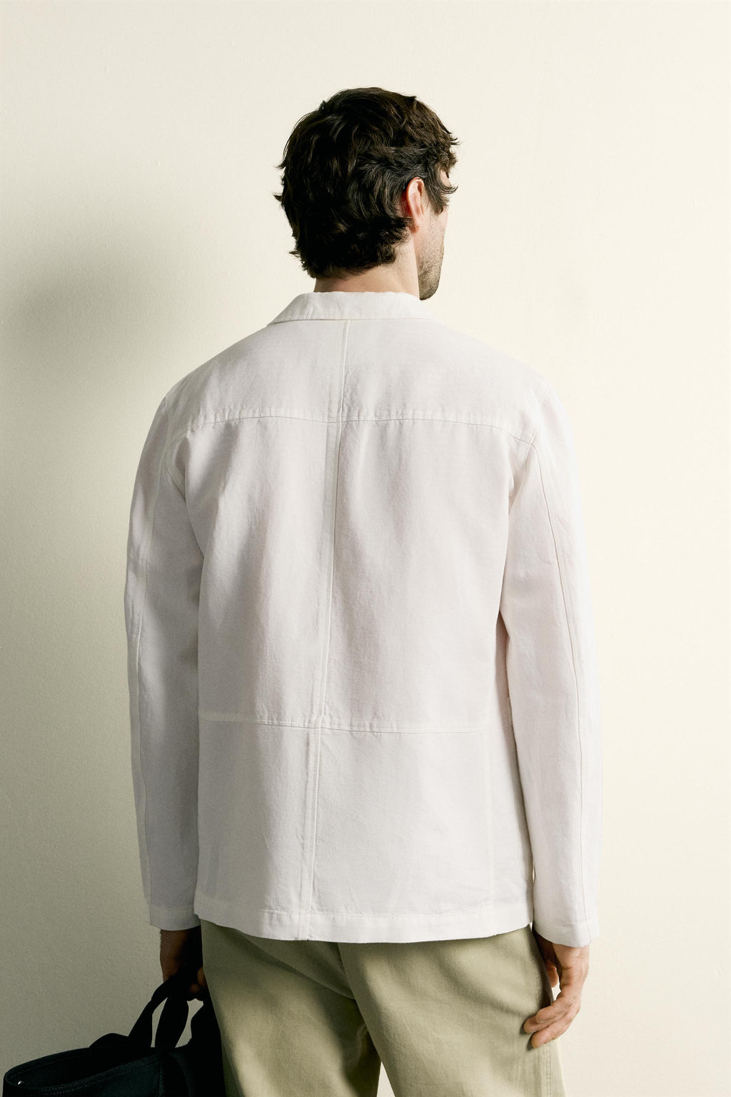 SOBRECAMISA REGULAR FIT BOLSILLOS / Blanco - Zara фото 3