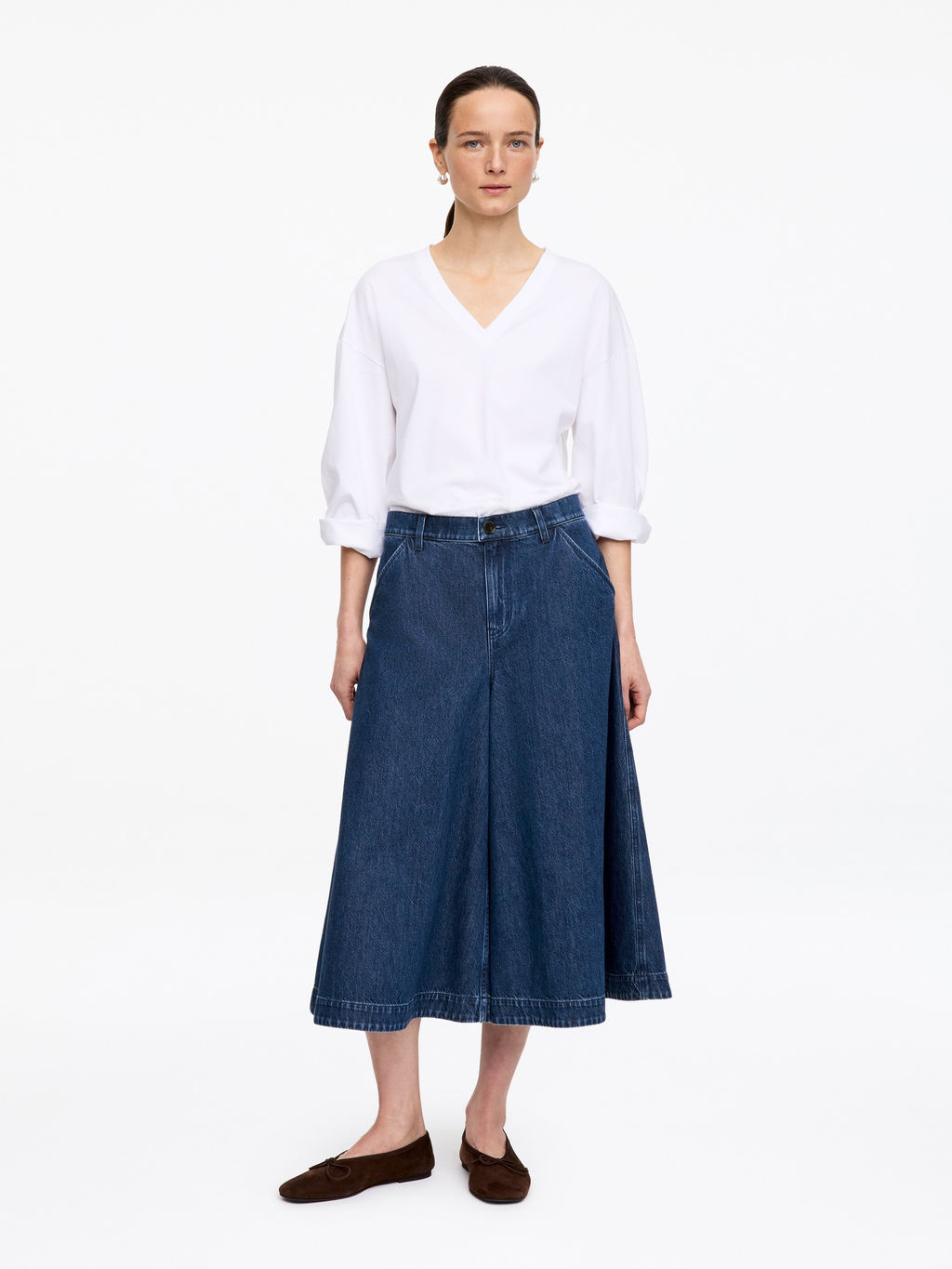 Pantalones vaqueros culotte - H&m фото 2