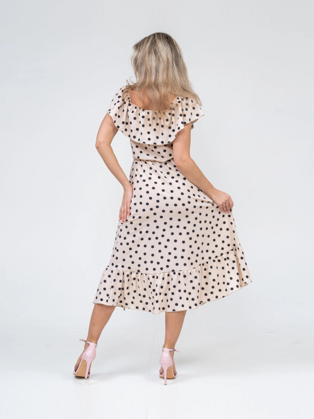 Платье женское, цвет бежевый - Барболета фото 3