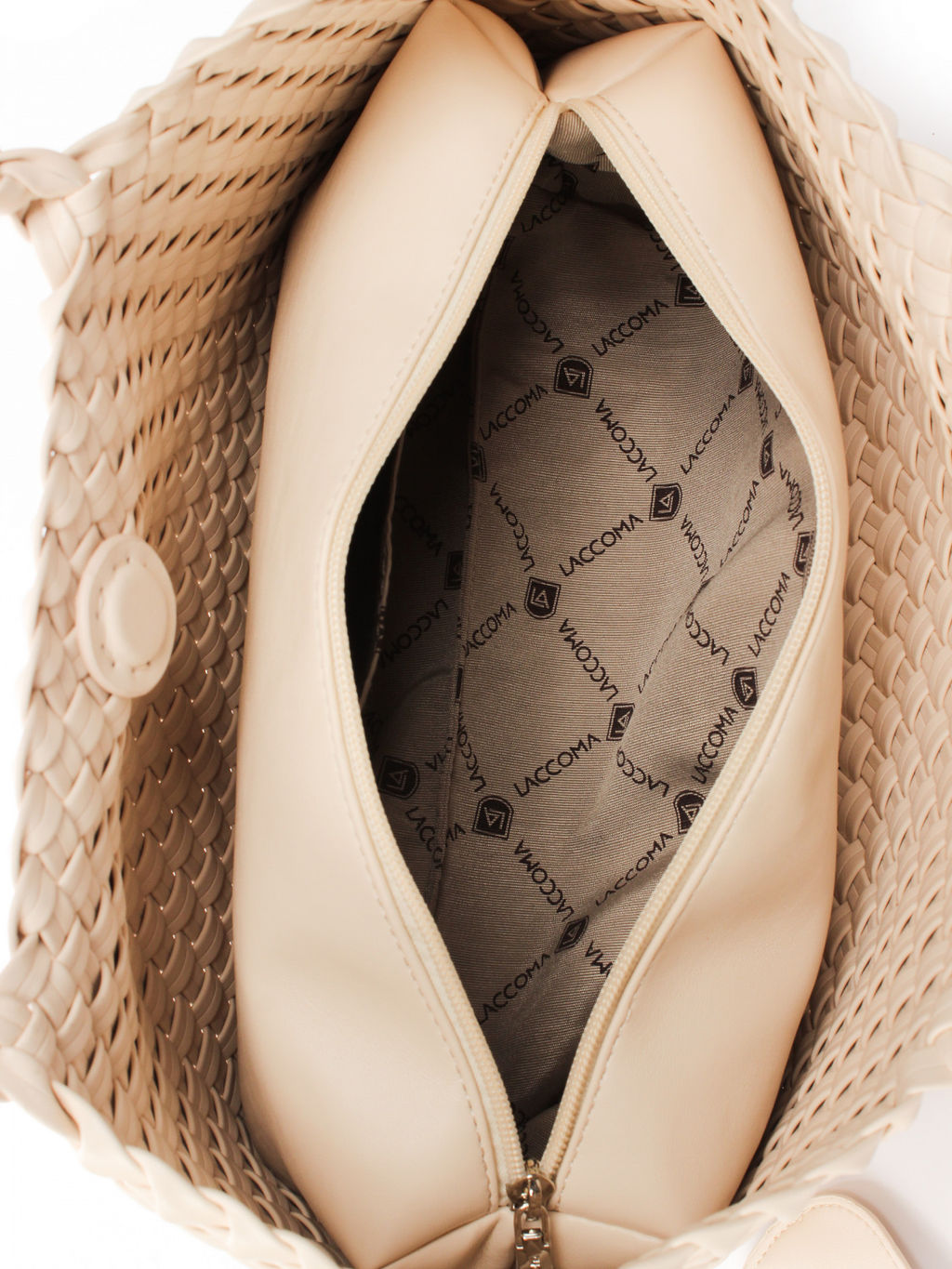 LACCOMA сумка СУ1056-слоновая кость эко кожа хлопок