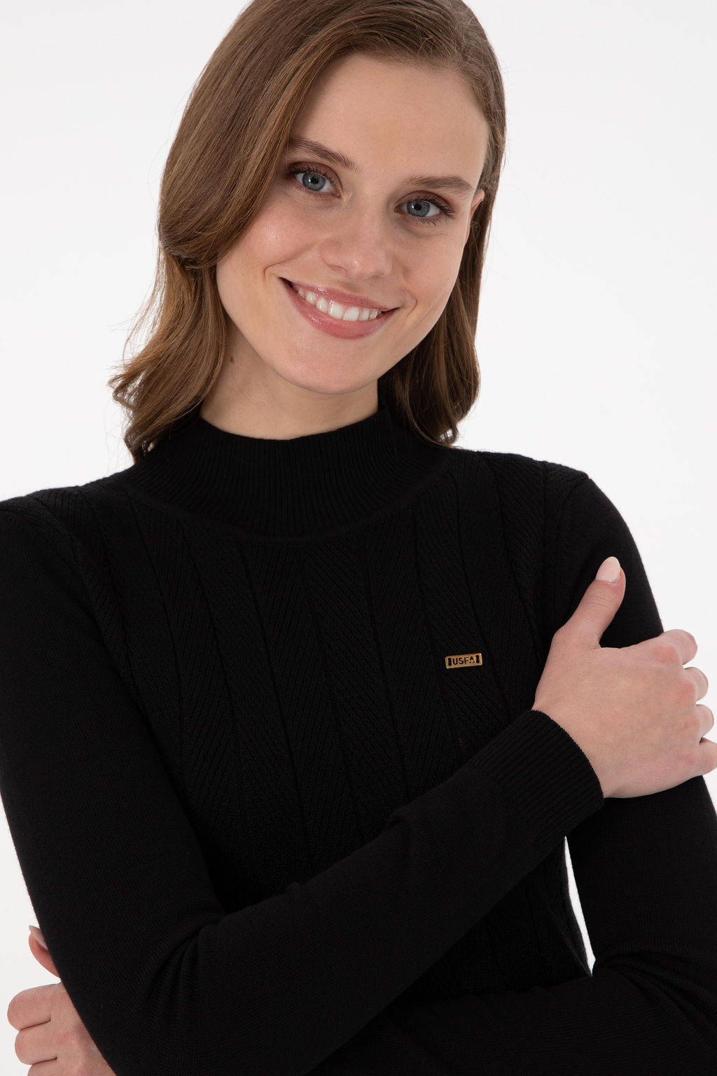 Женский черный свитер Дополнительная скидка 11% в корзине - U.s. polo assn фото 2