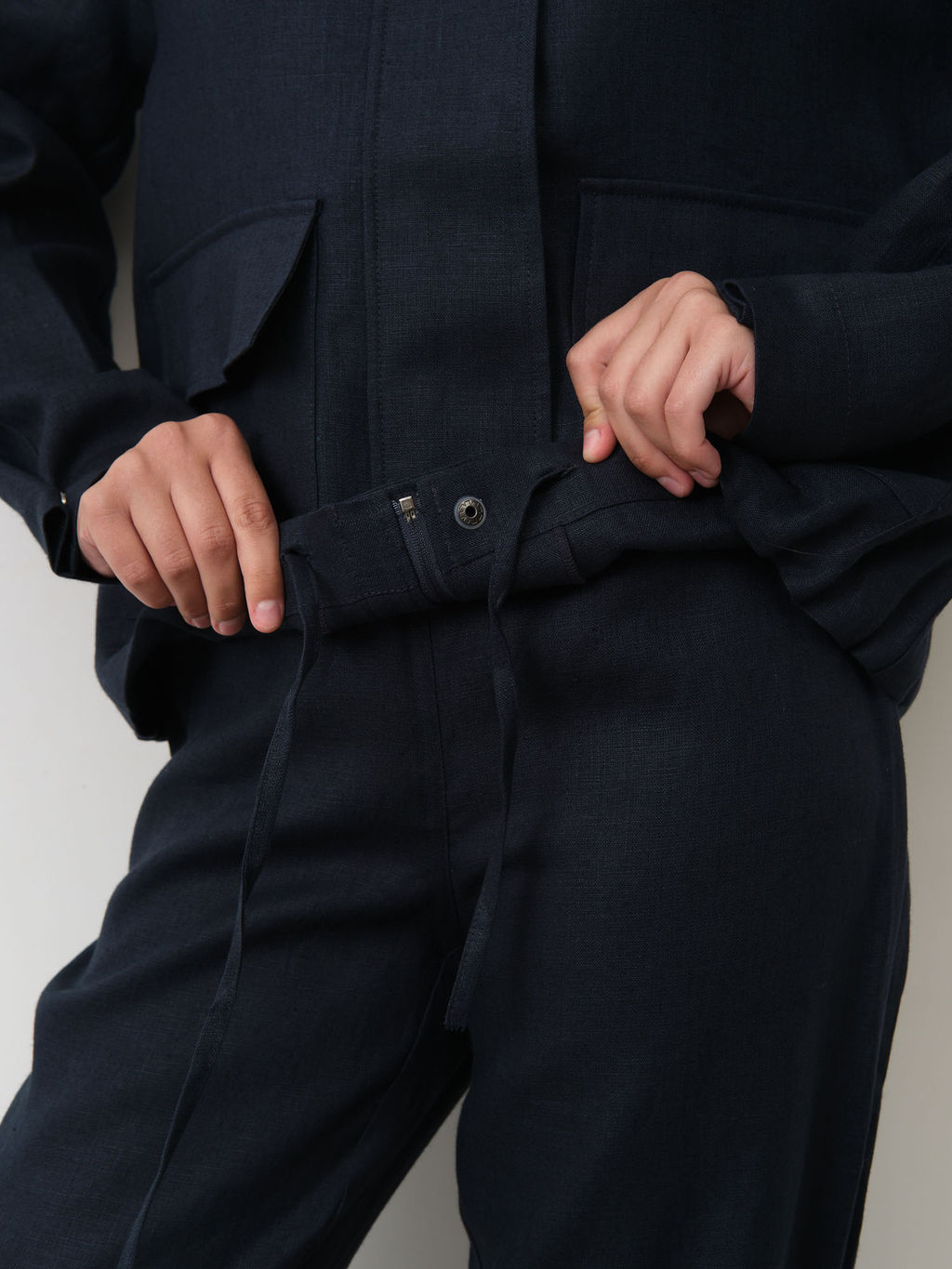 Жакет женский КЛ-7725-ИЛ23 тёмно-синий