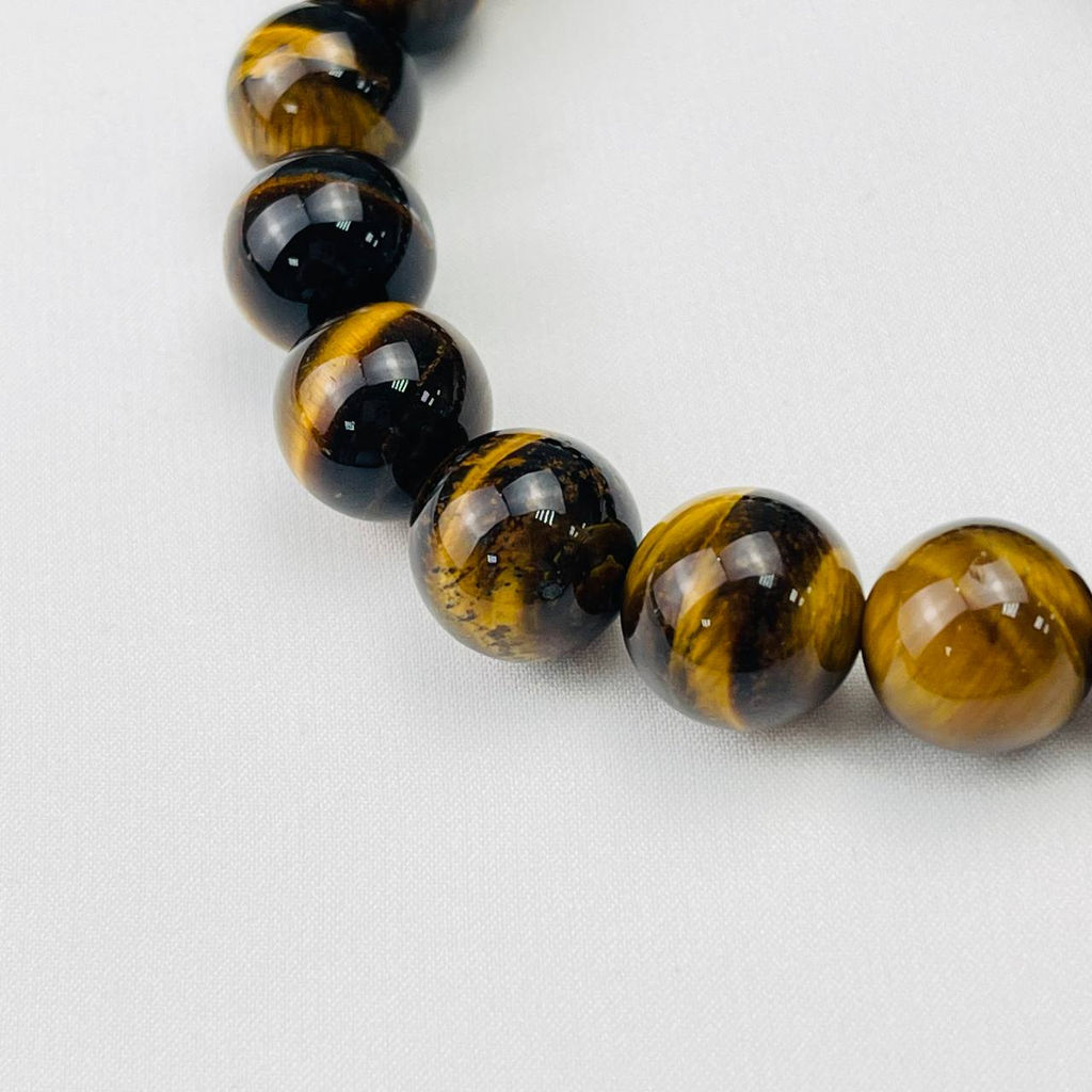 Браслет мужской Дракон из Тигрового глаза 19 см - Радуга самоцветов фото 3