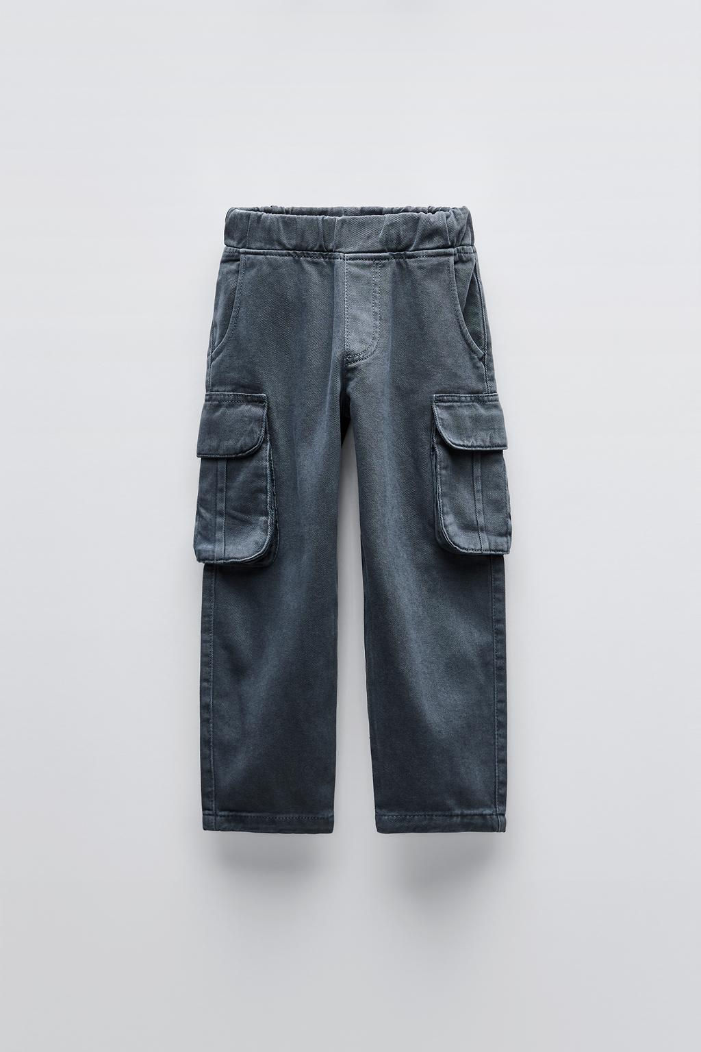 TWILL BARREL TROUSERS WITH POCKETS - Zara фото 4