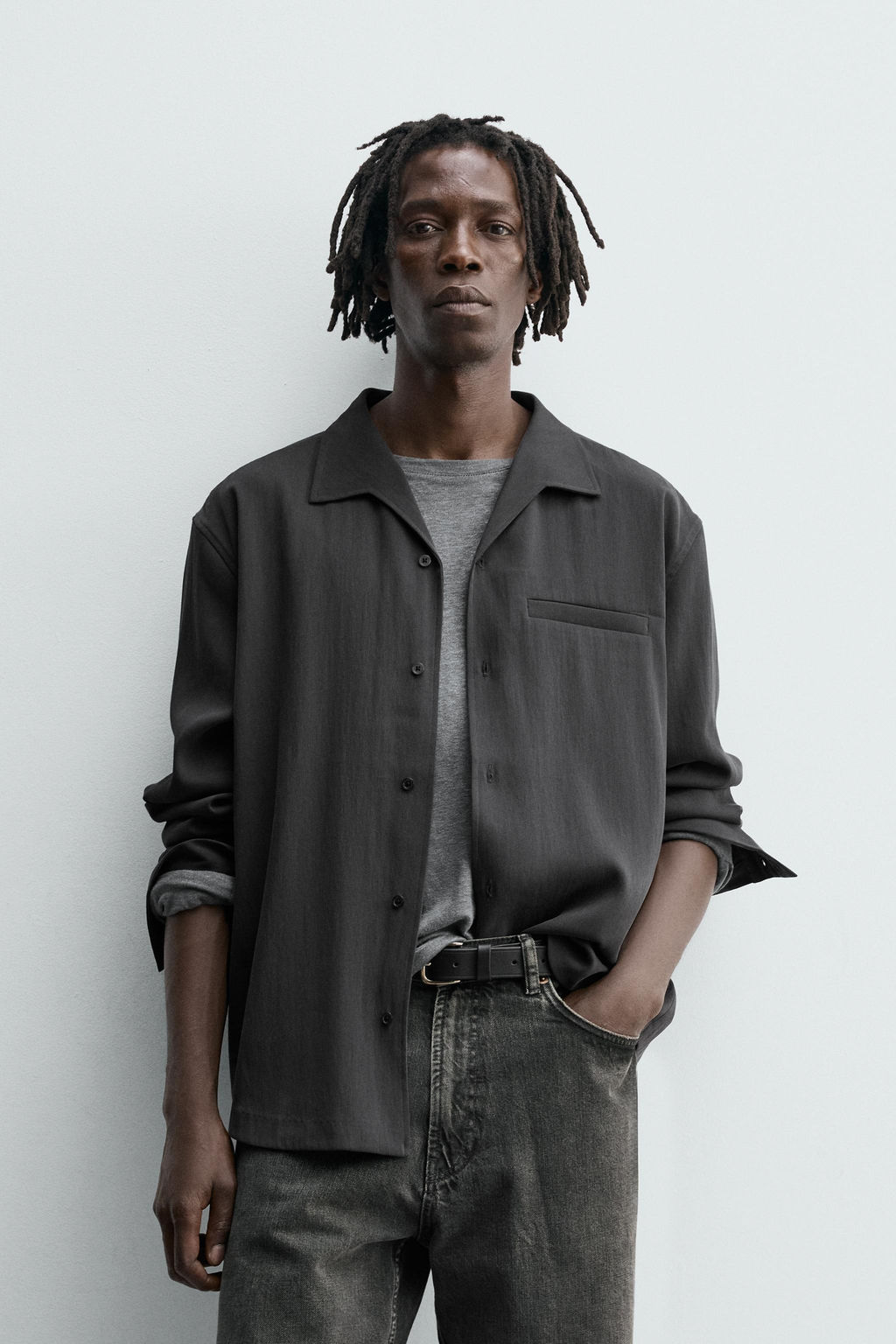 WASHED FLOWING SHIRT - Zara фото 2