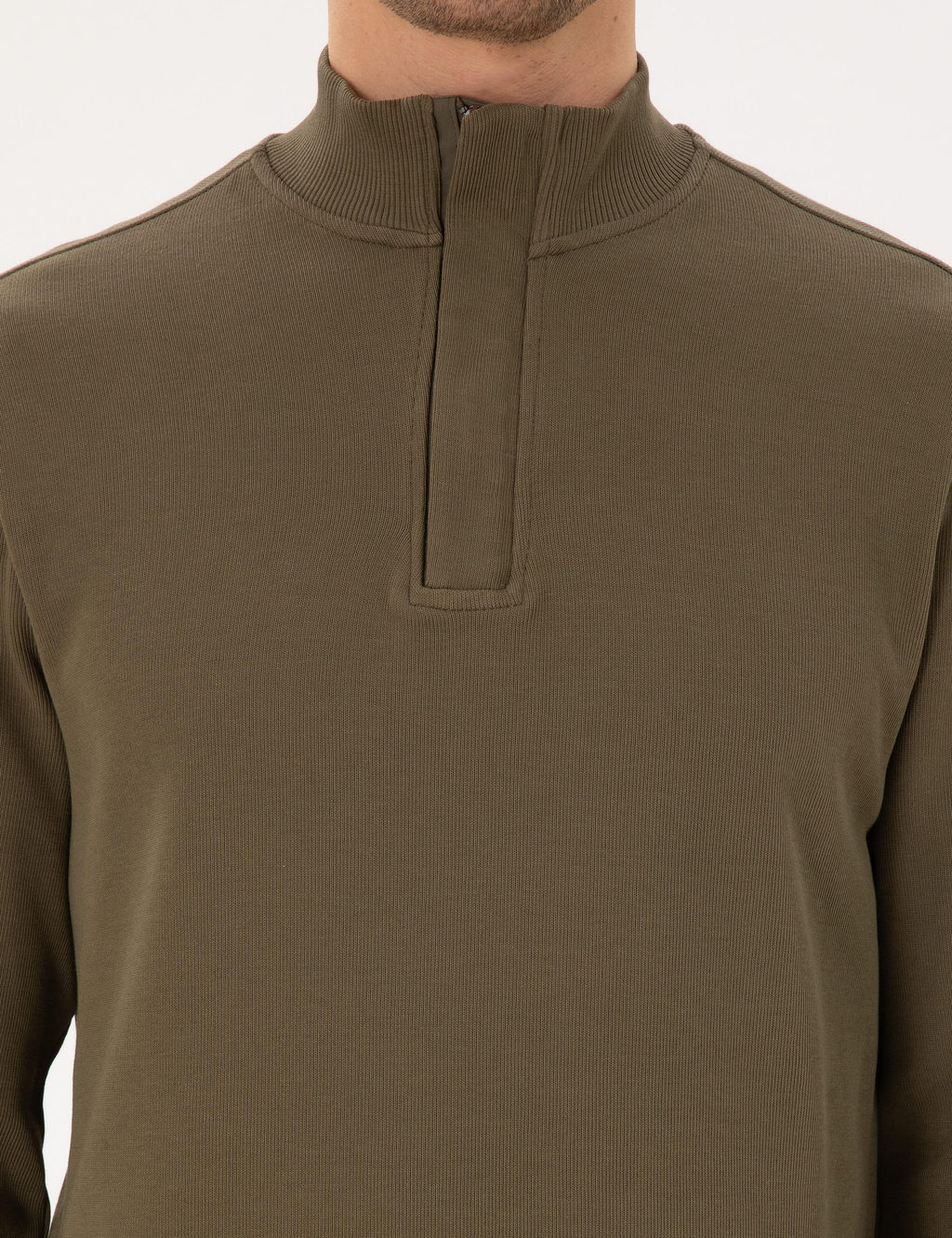 Koyu Haki Regular Fit Sweatshirt - Pierre cardin фото 6
