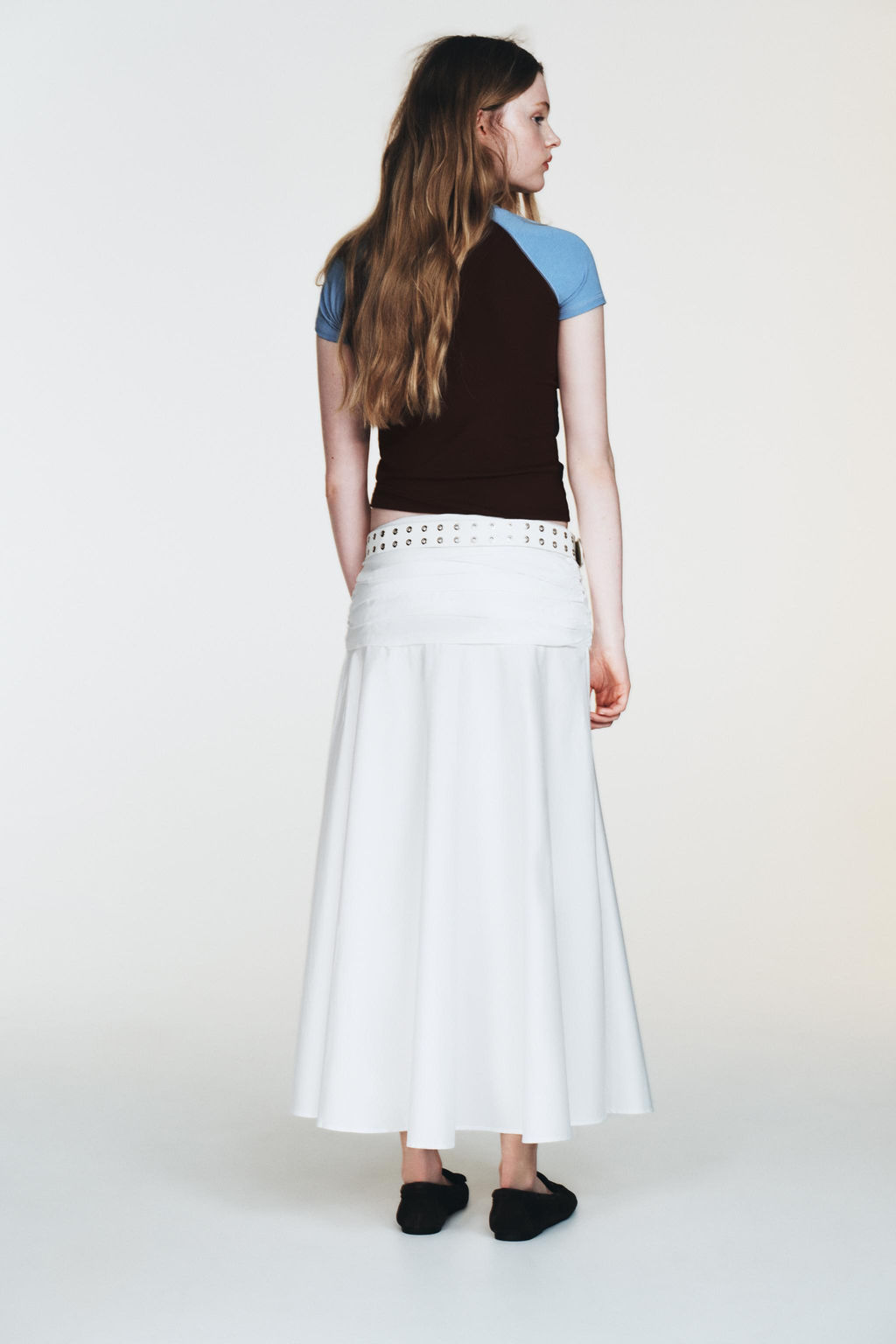 VOLUMINOUS MIDI SKIRT - Zara фото 8